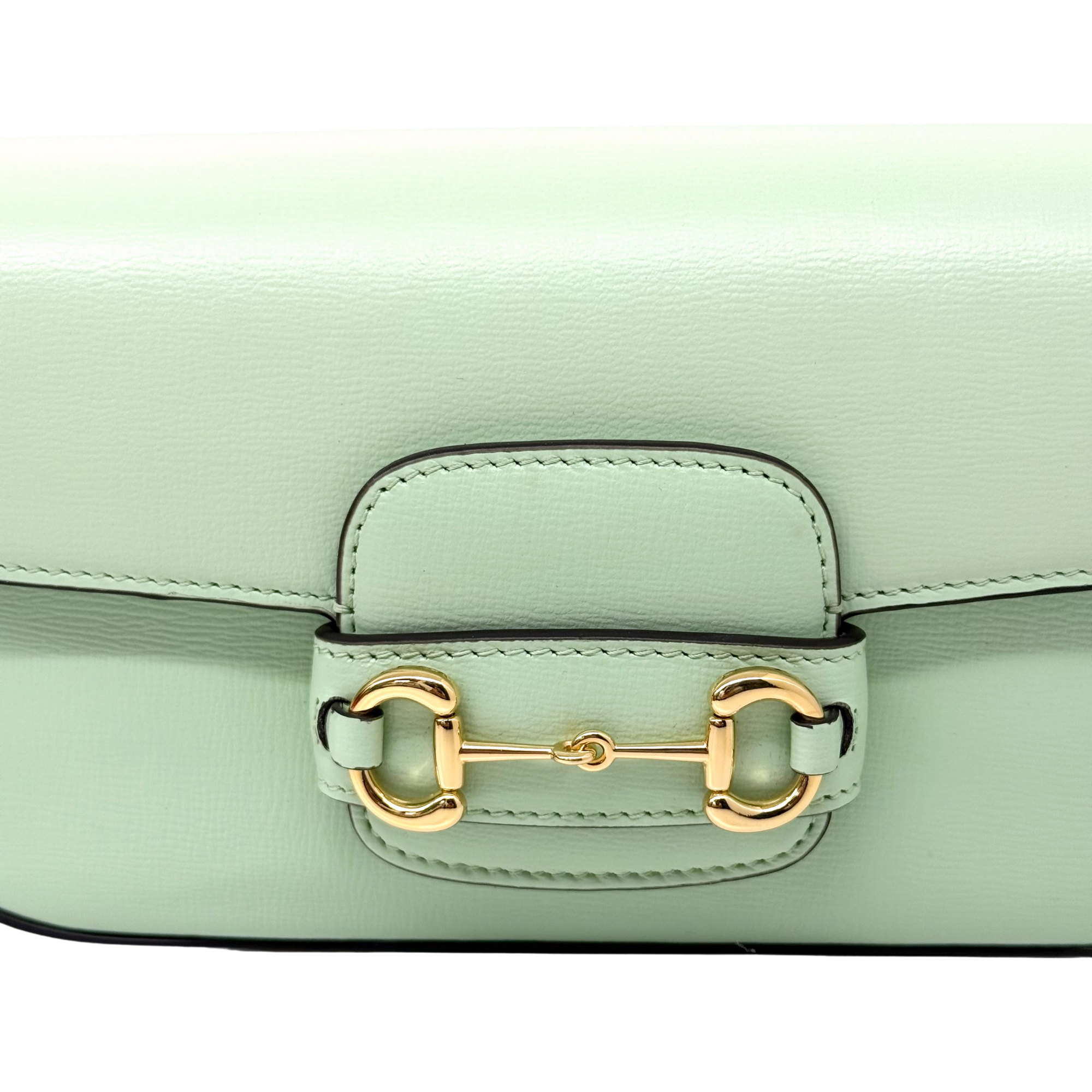 Gucci Horsebit 1955 Small Shoulder Bag Light Green (brand new)