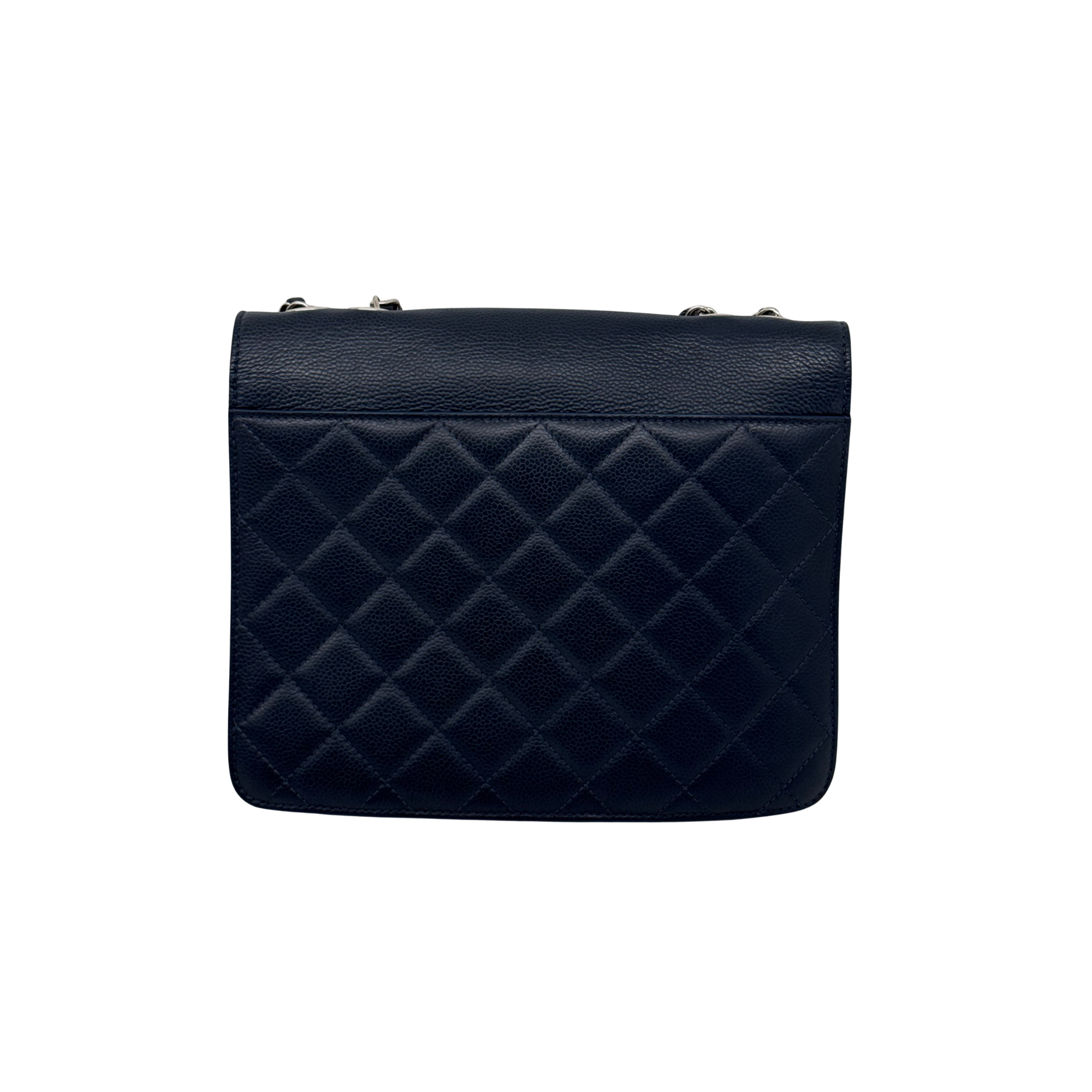 Chanel 2017 Chanel Navy Blue Quilted Leather Urban Companion Flap Bag (pre-owned)