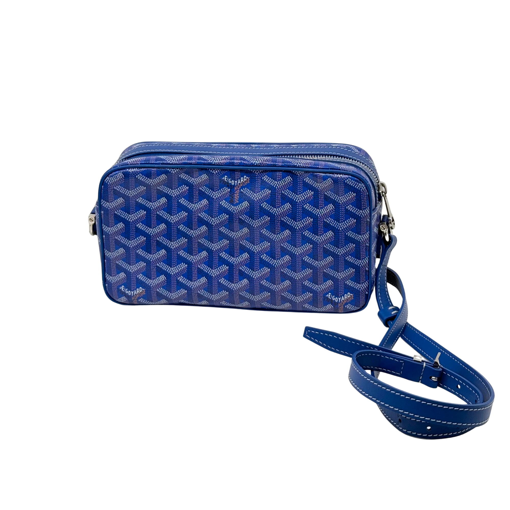 Goyard Cap Vert Bag Coated Canvas crossbody bag Blue(pre-owned)