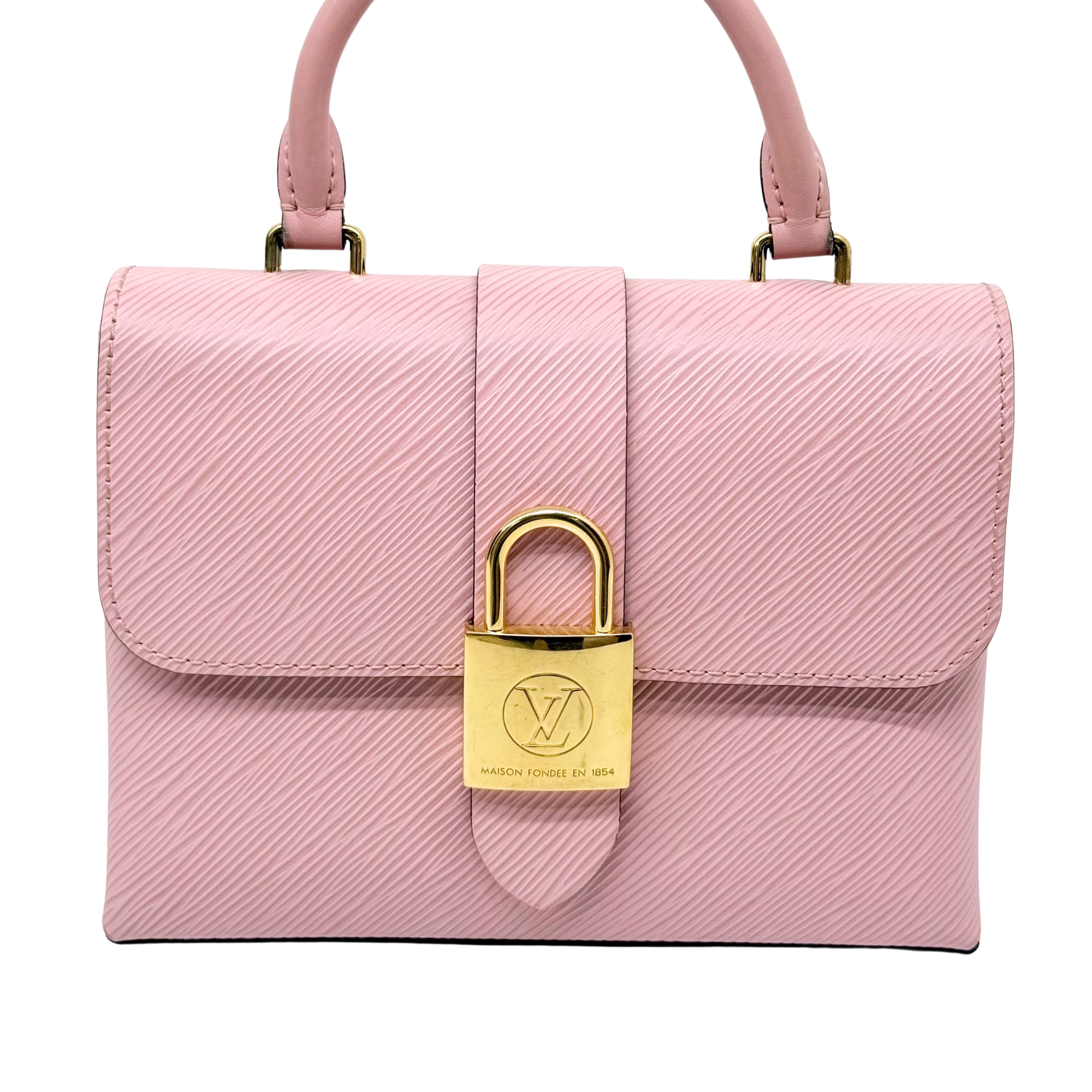 Louis Vuitton Epi Locky BB Rose Ballerine (pre-owned)