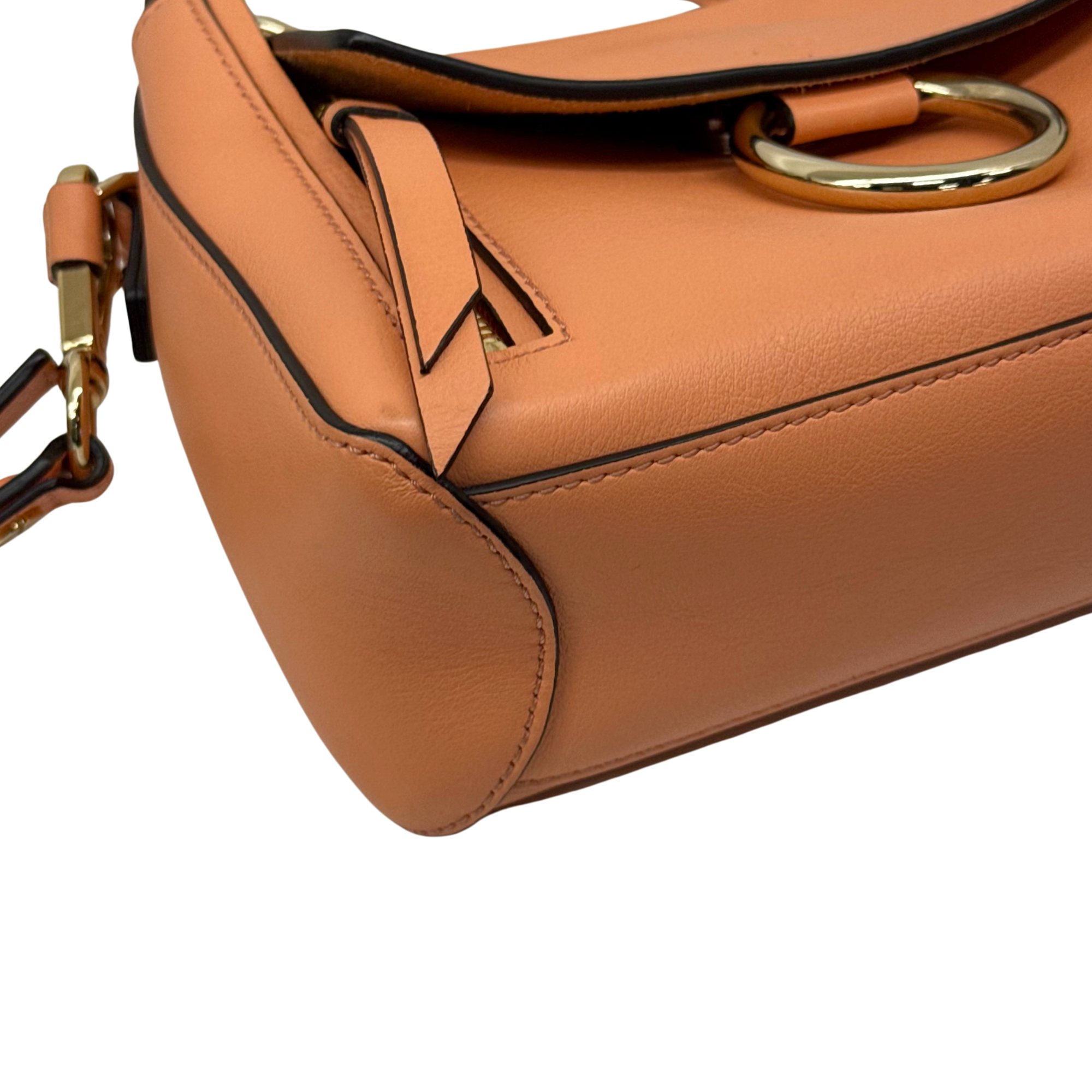Celine Small Leather Faye Day satchel Bag Orange (pre-owned)
