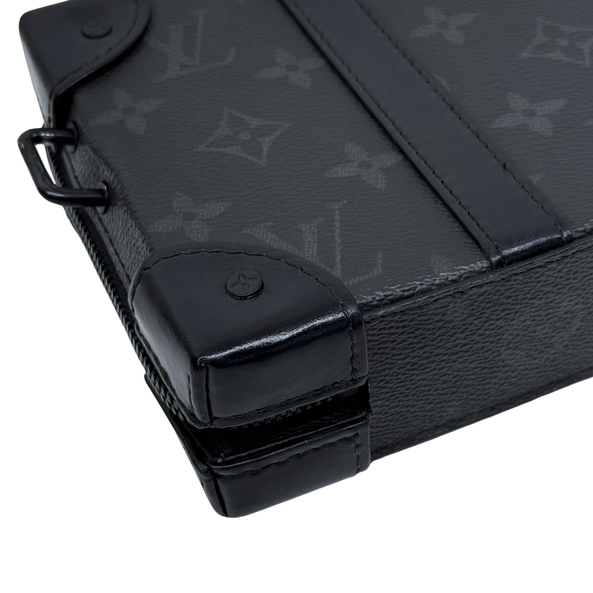 Louis Vuitton Monogram Eclipse Canvas and Leather Soft Trunk Wallet Bag (pre-owned)