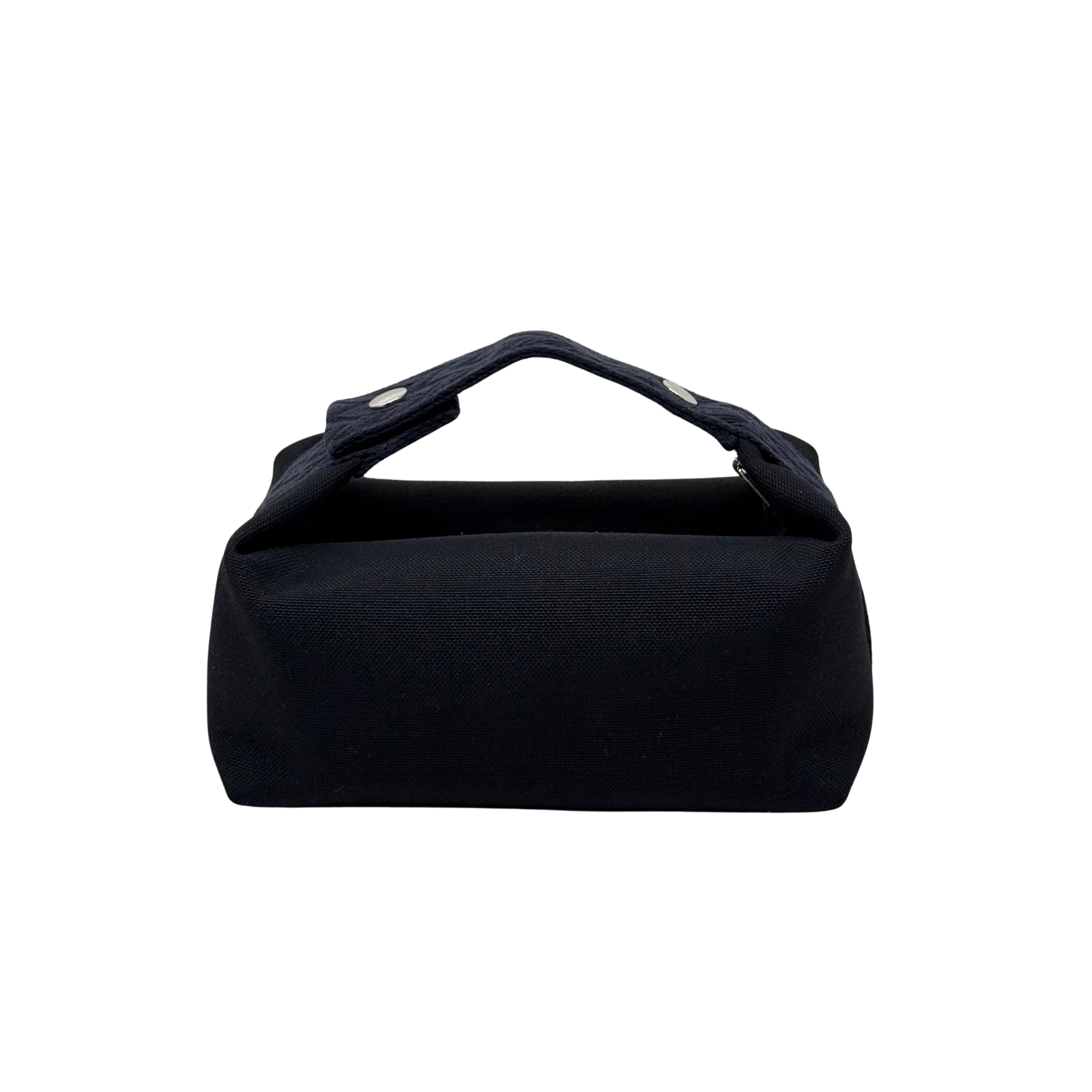 Hermès Bleu Nuit Canvas Small Bride-A-Brac Pouch (pre-owned)