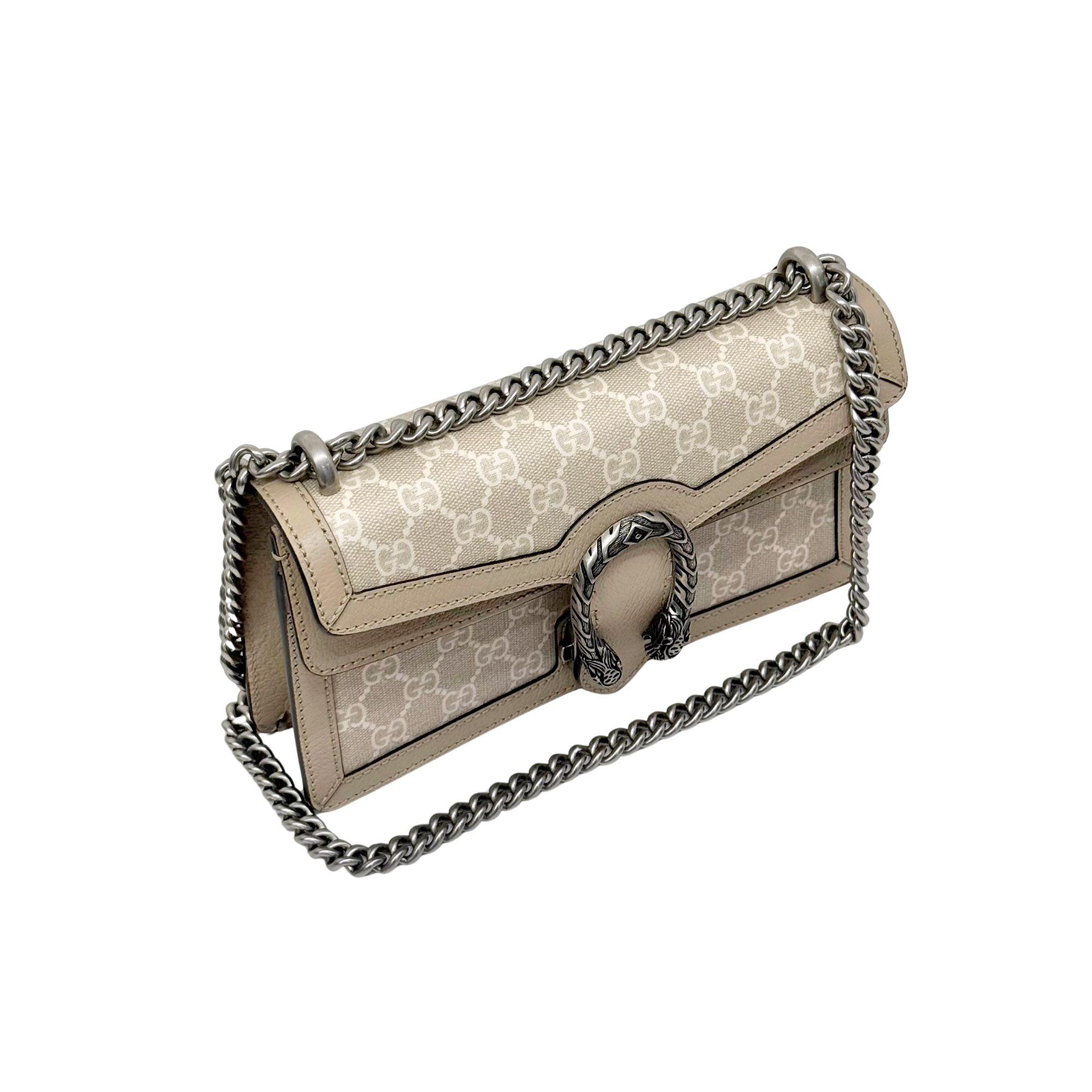 Gucci Dionysus Bag GG Coated Canvas with Leather Small shoulder bag (brand new)