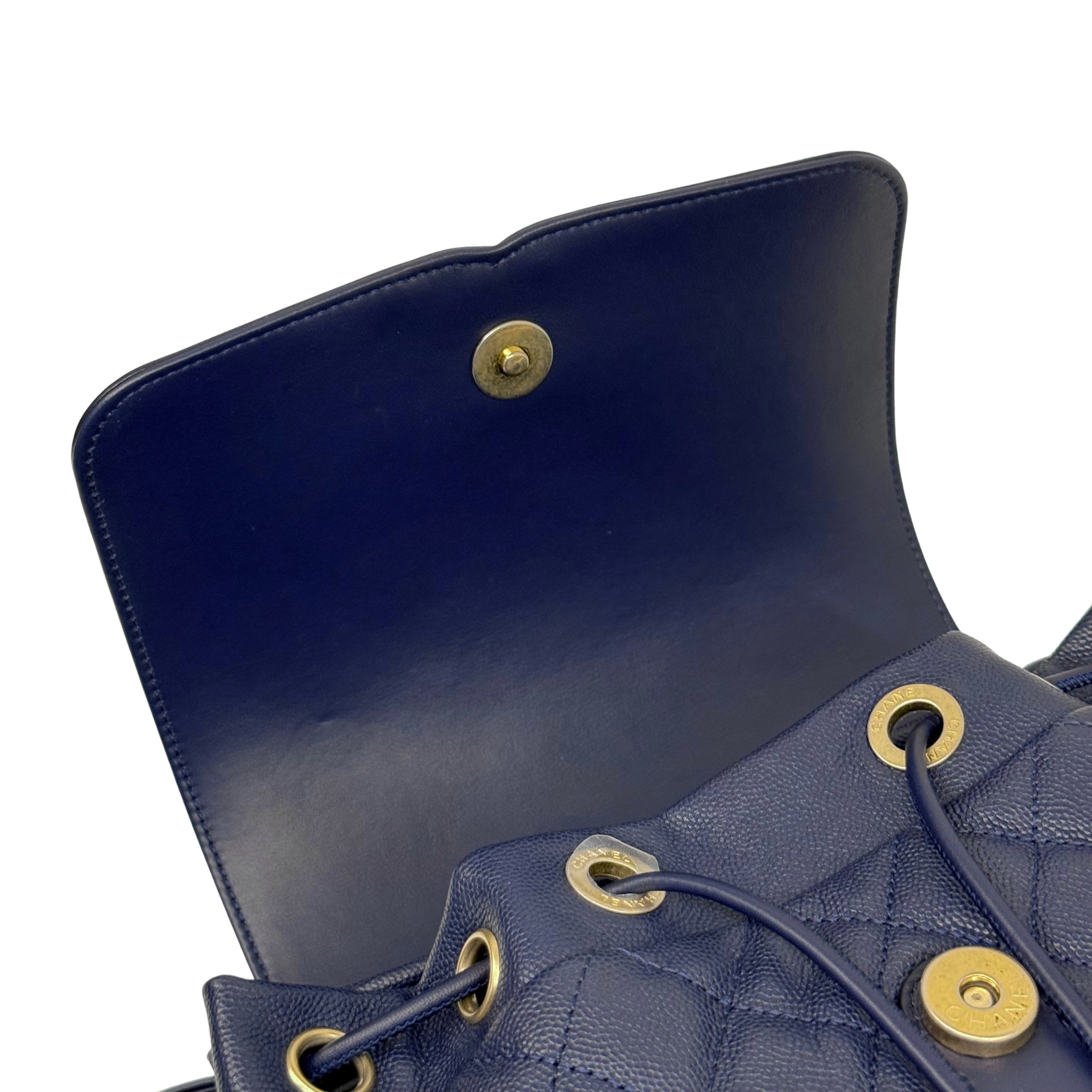 Chanel backpack dark blue