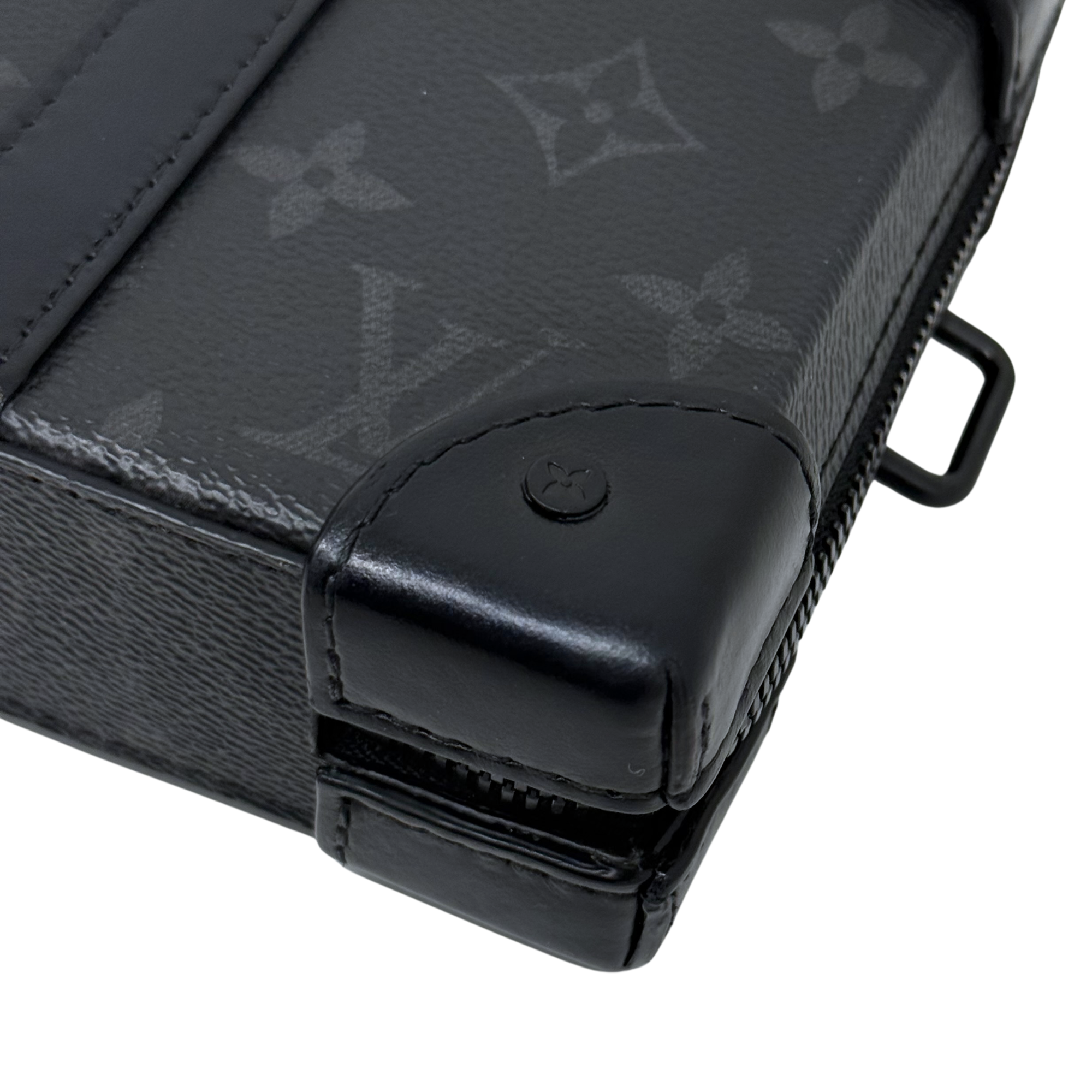 Louis Vuitton Monogram Eclipse Canvas and Leather Soft Trunk Wallet Bag (pre-owned)
