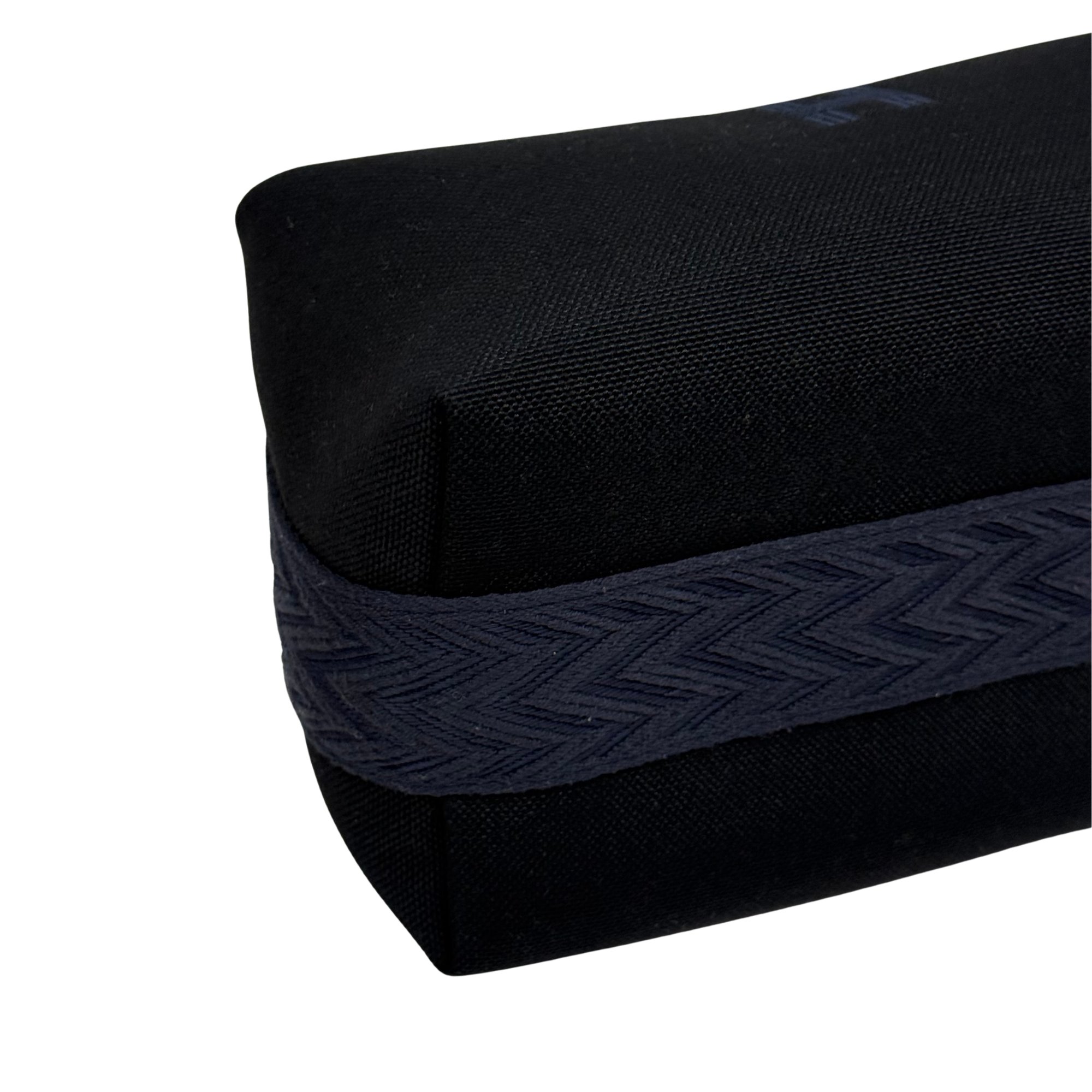 Hermès Bleu Nuit Canvas Small Bride-A-Brac Pouch (pre-owned)