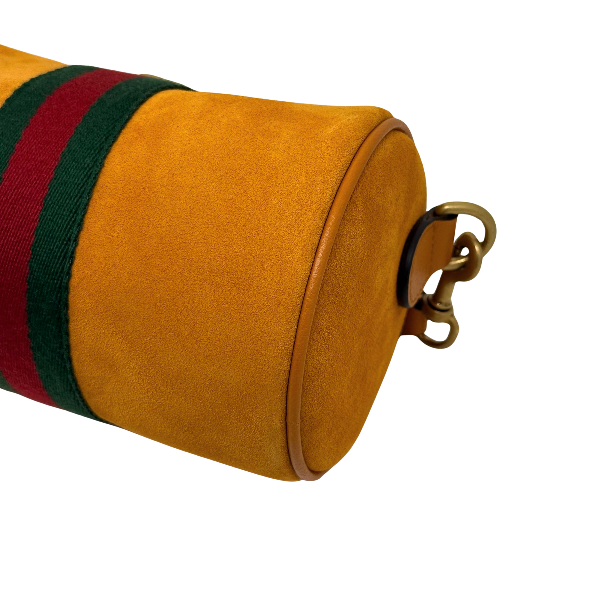 Gucci Ophidia mini cylinder bag in orange suede (brand new)