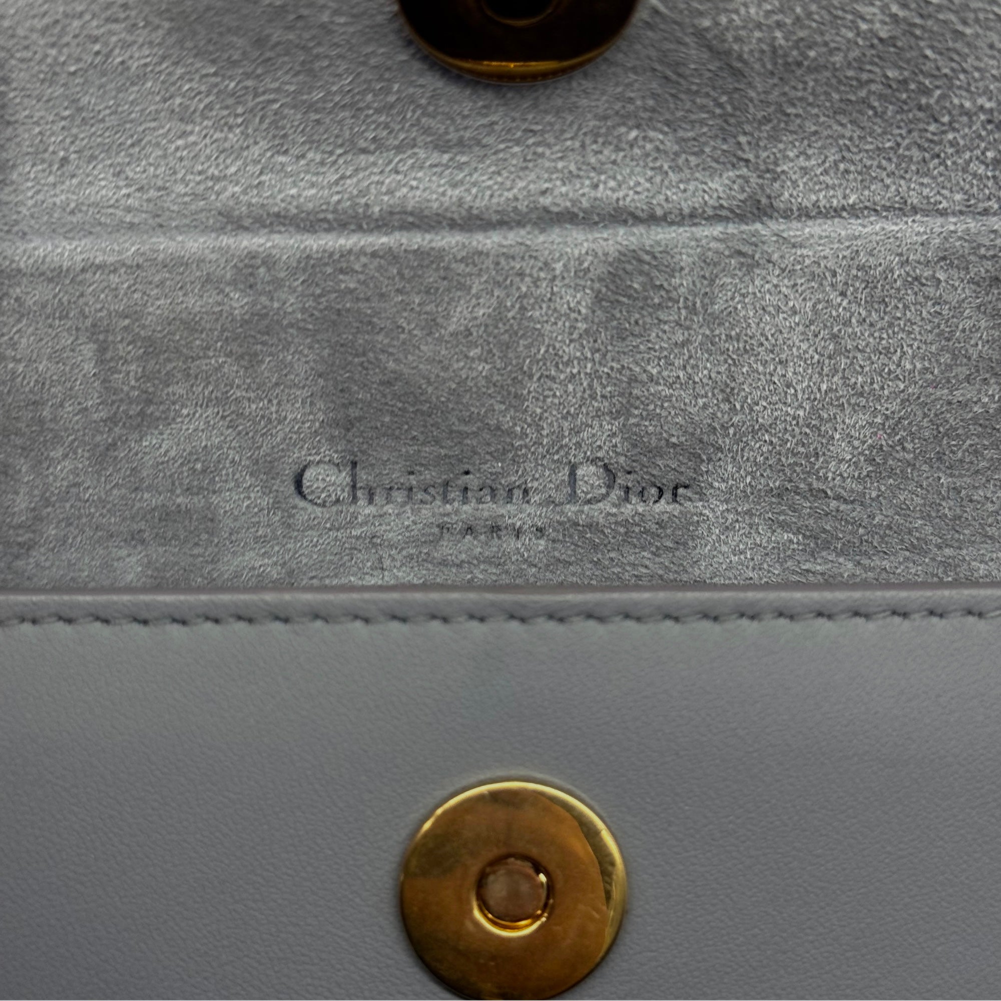 Dior Saddle Grey Leather Belt Bag (pre-owned)