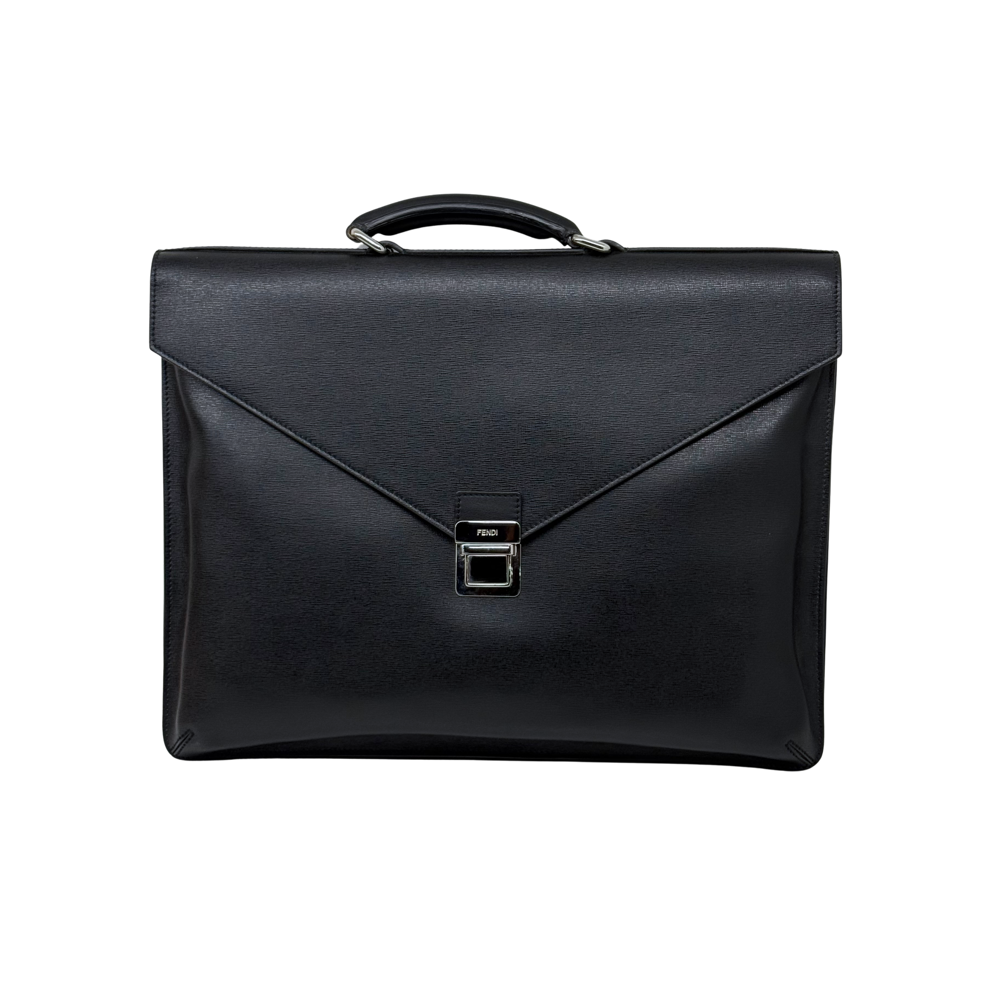 Fendi Leather Envelope Briefcase business bag (pre-owned)