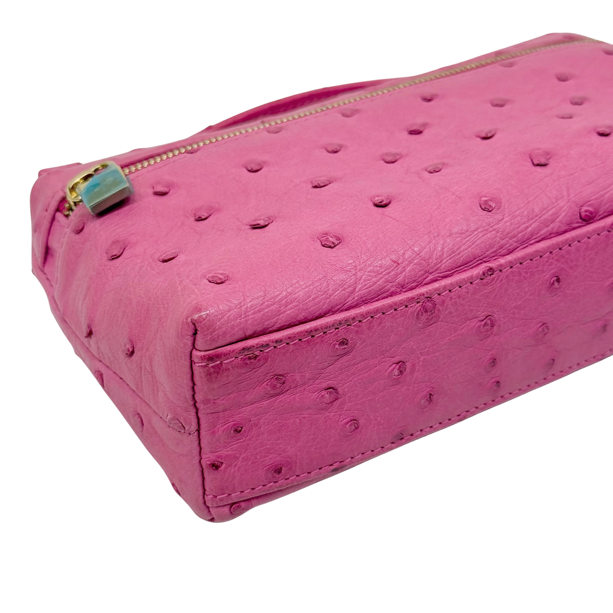 Loro Piana Pink Ostrich L19 Pouch (pre-owned)
