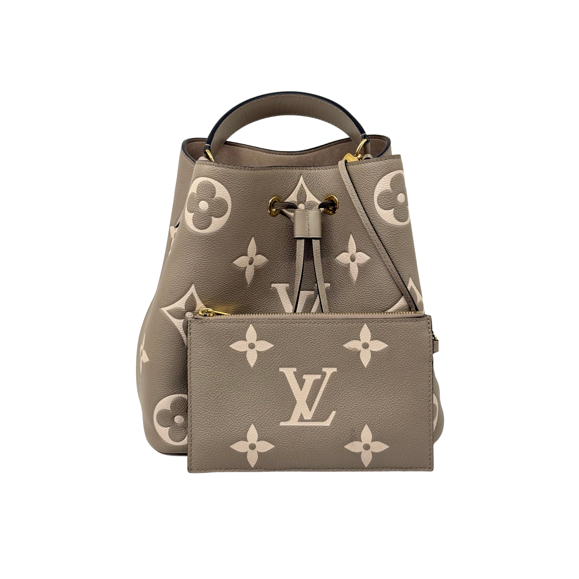 Louis Vuitton Monogram Giant Bicolor Empreinte Neonoe MM bucket bag (pre-owned)
