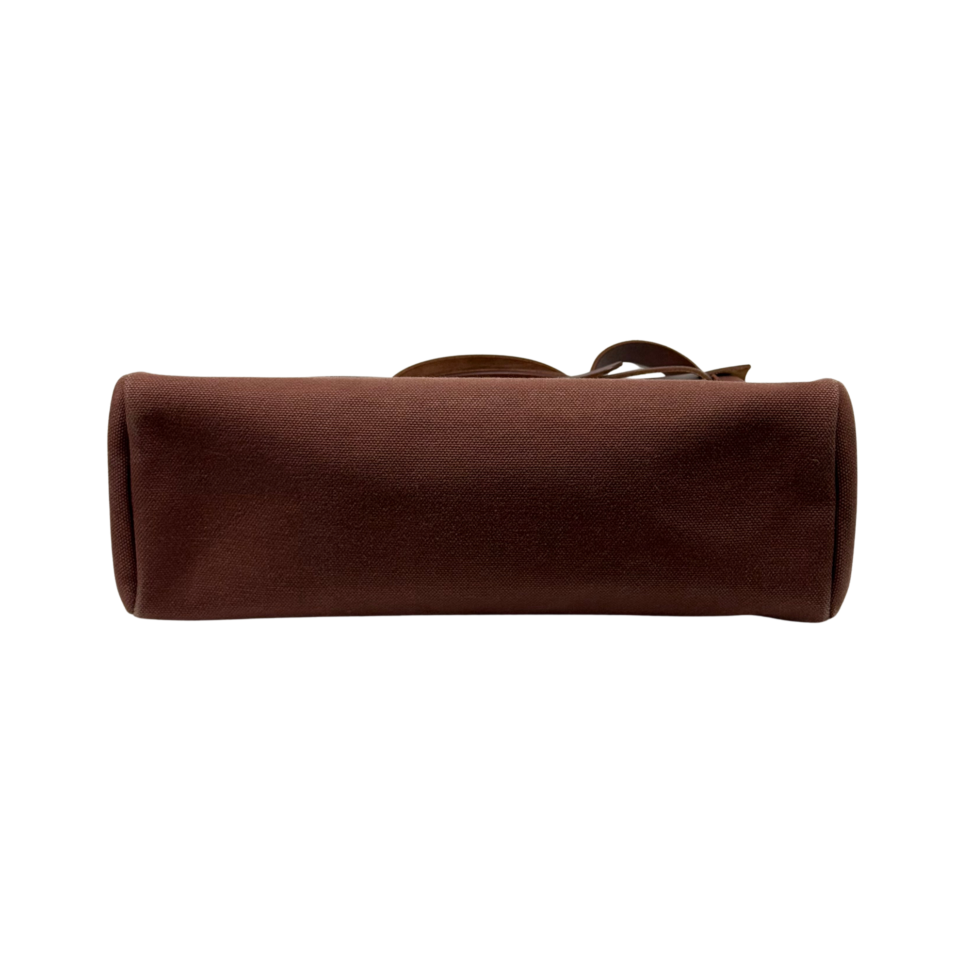 Hermes Toile Calfskin Herbag 39 GM Rouge H (pre-owned)