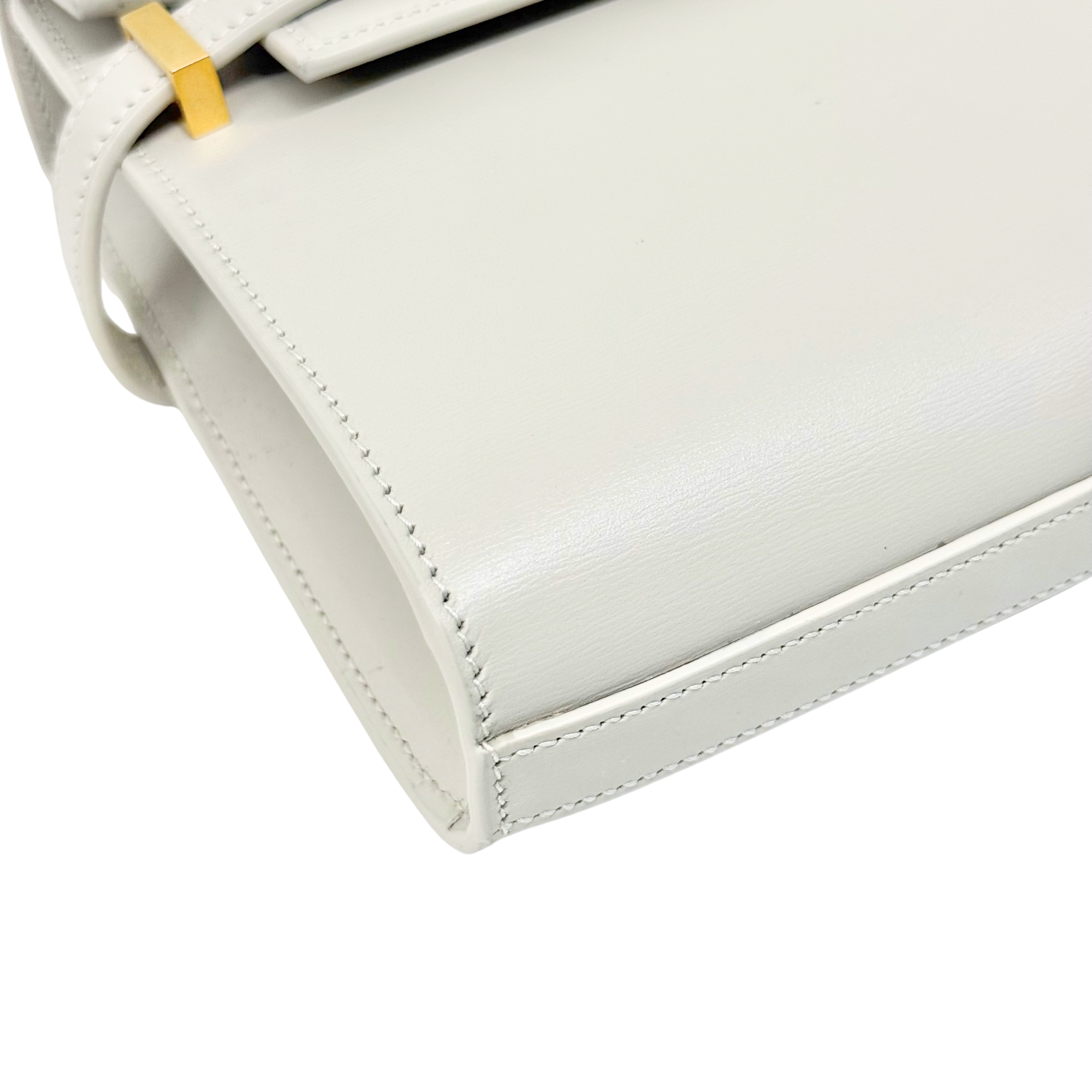 YSL Yves Saint Laurent Paris Cream Leather Manhattan Shoulder Bag (brand new)