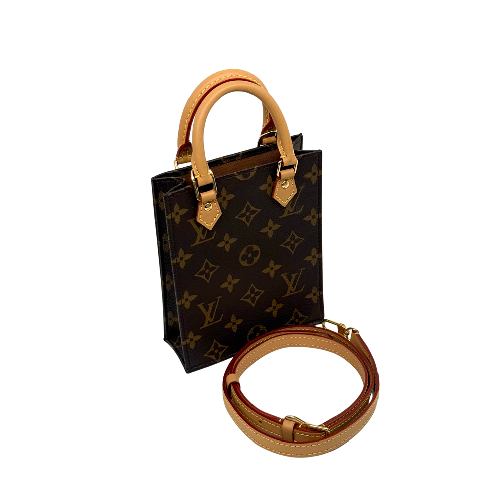 Pre-owned Louis Vuitton monogram handbag with top handles and matching shoulder strap