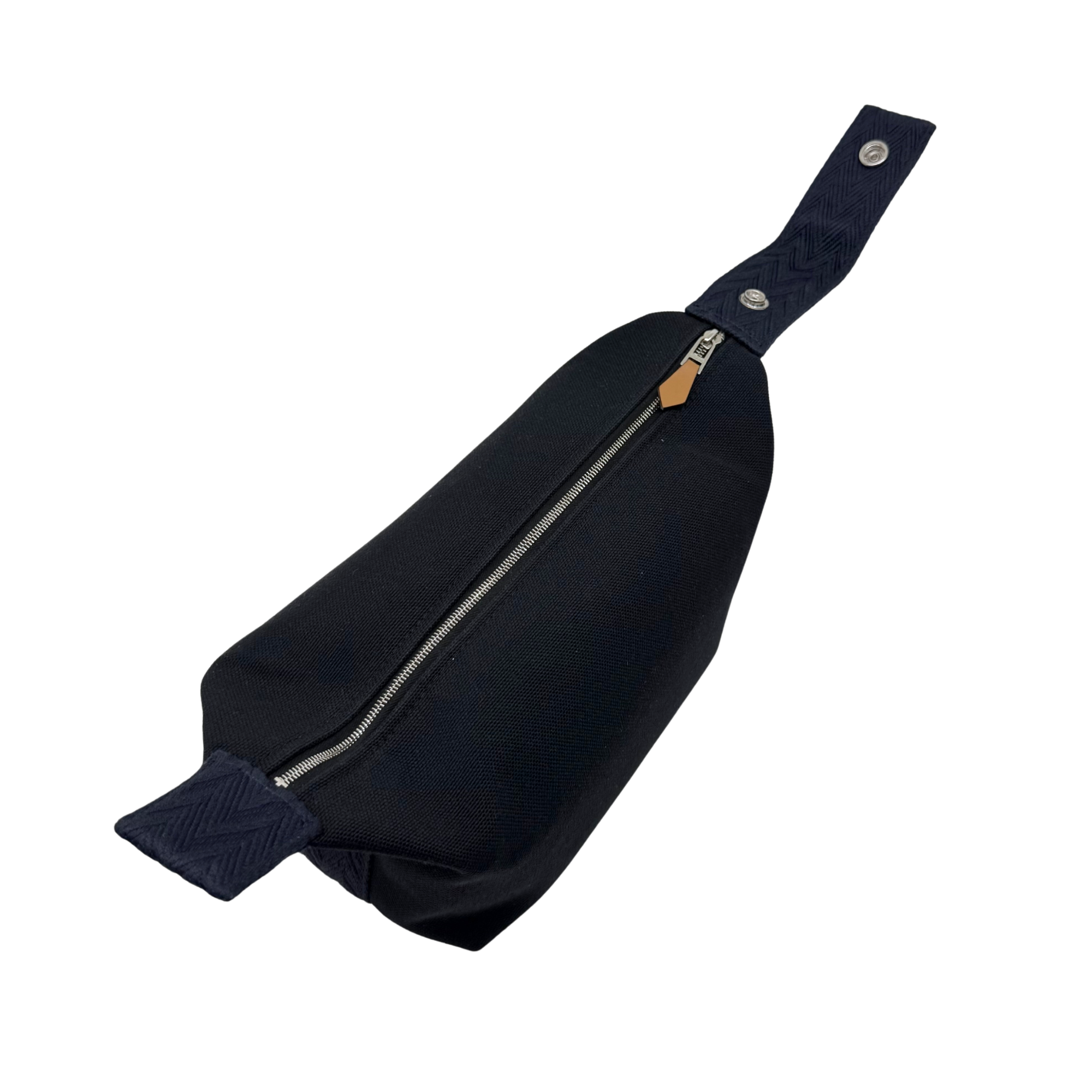 Hermès Bleu Nuit Canvas Small Bride-A-Brac Pouch (pre-owned)