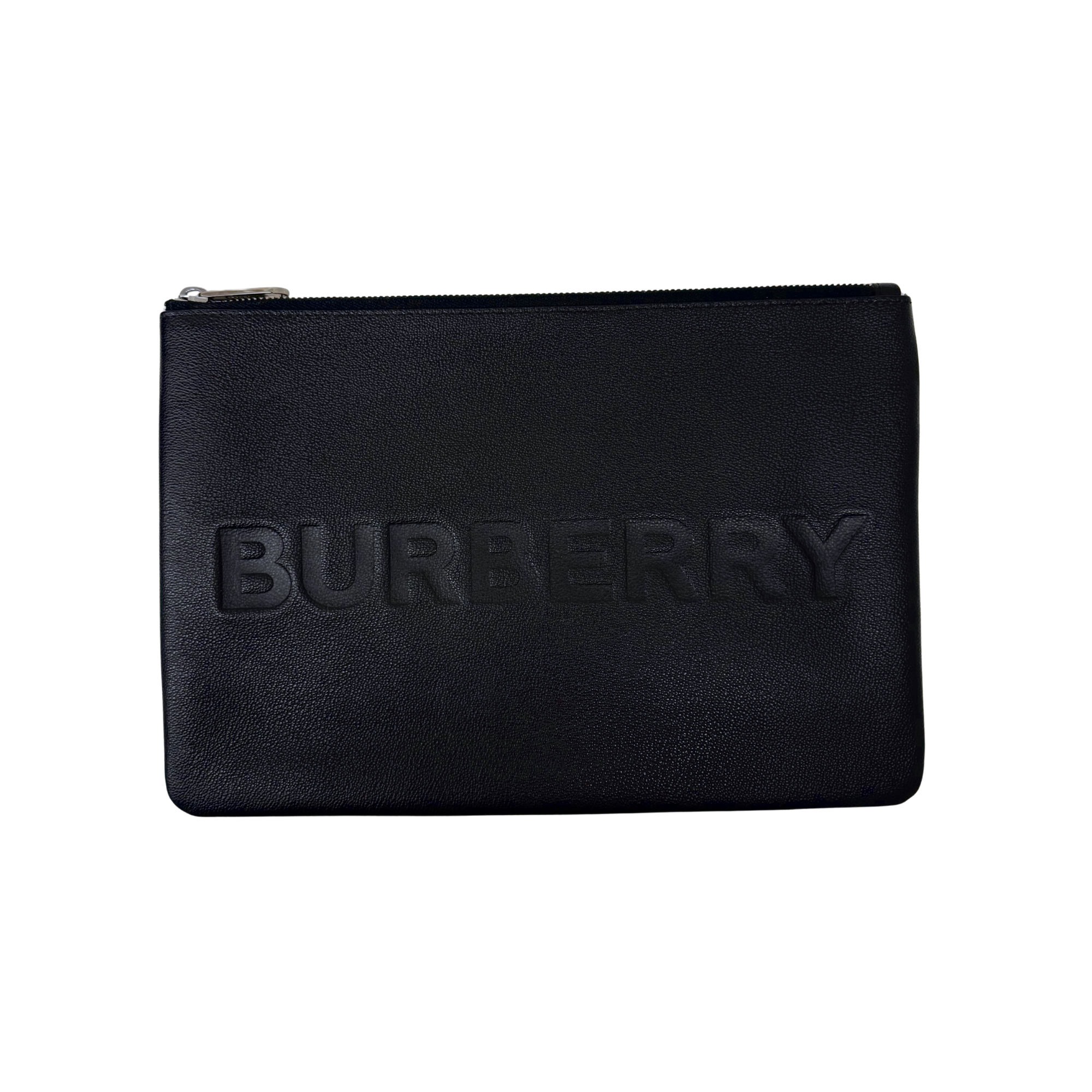 Burberry Embossed Logo Clutch (pre-owned)