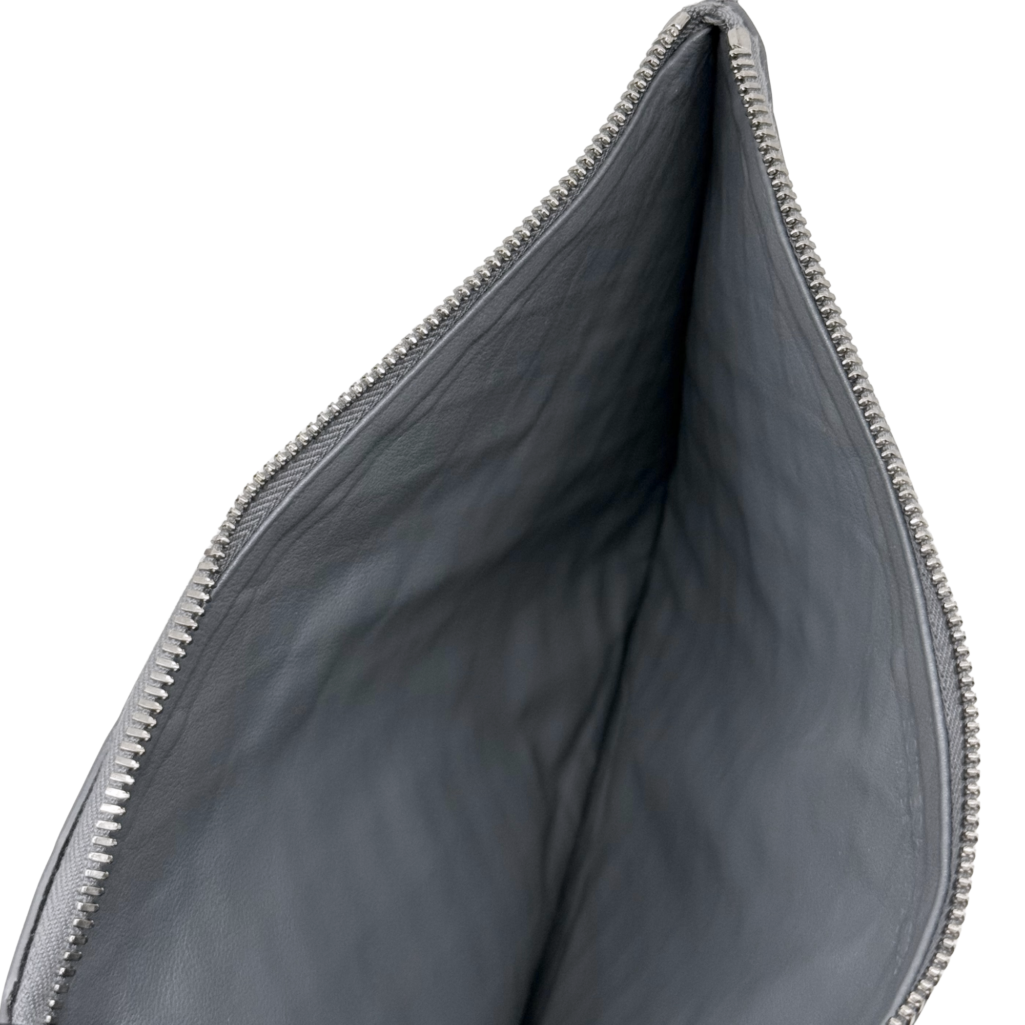 Bottega Veneta Intrecciato wristlet clutch bag grey (pre-owned)