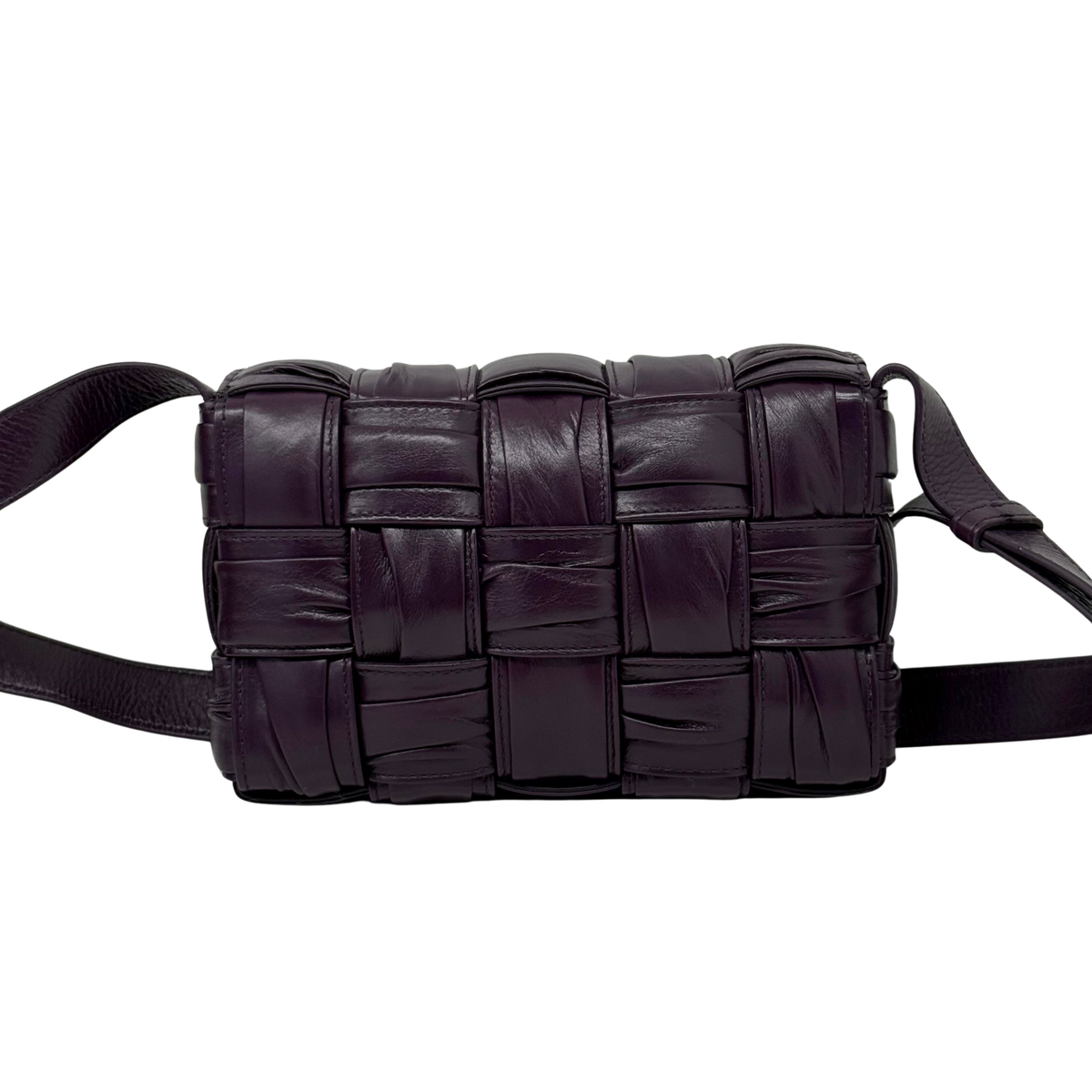 Bottega Veneta Small Cassette Cross-body Bag in Foulard Intreccio Leather (brand new)