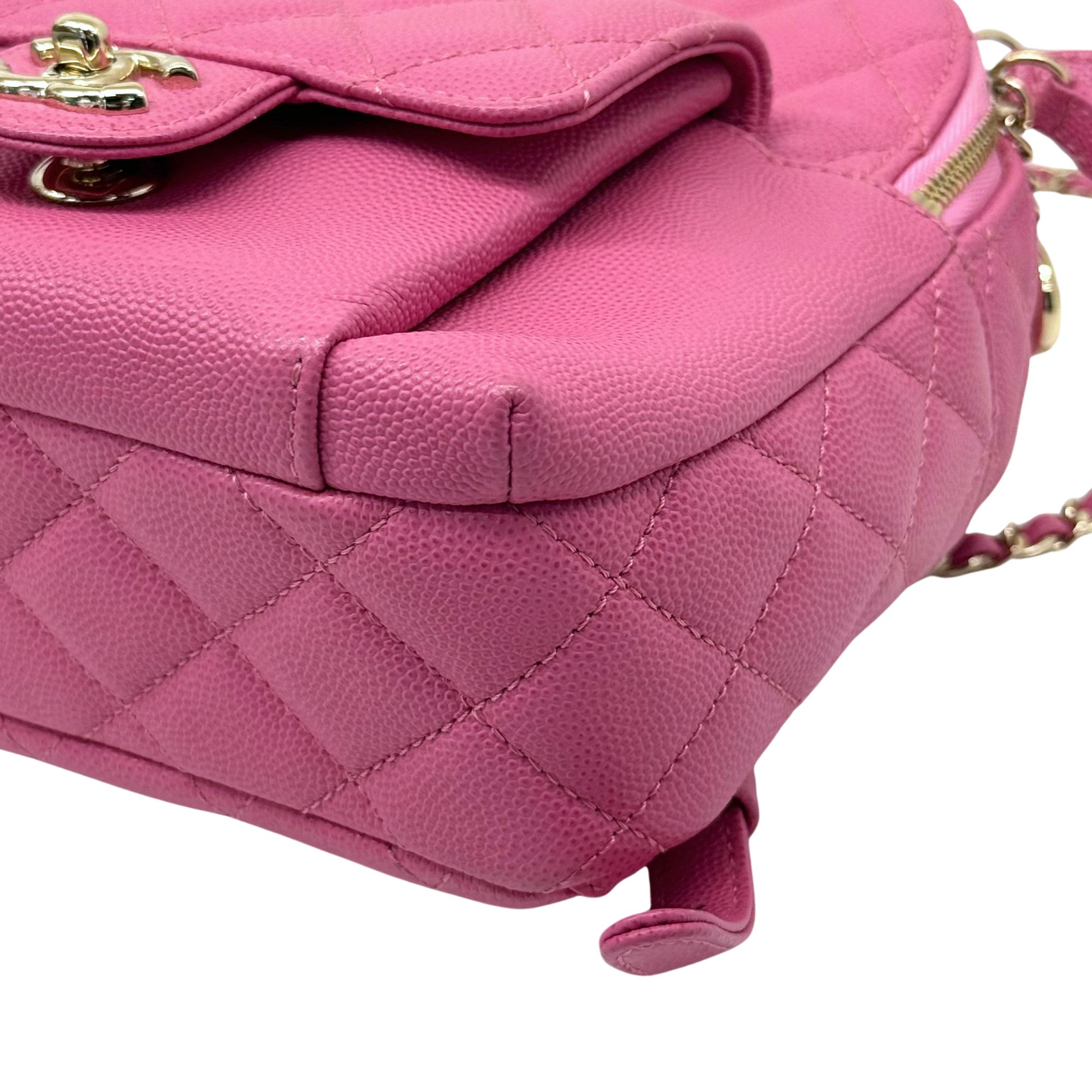 Chanel pink backpack bag
