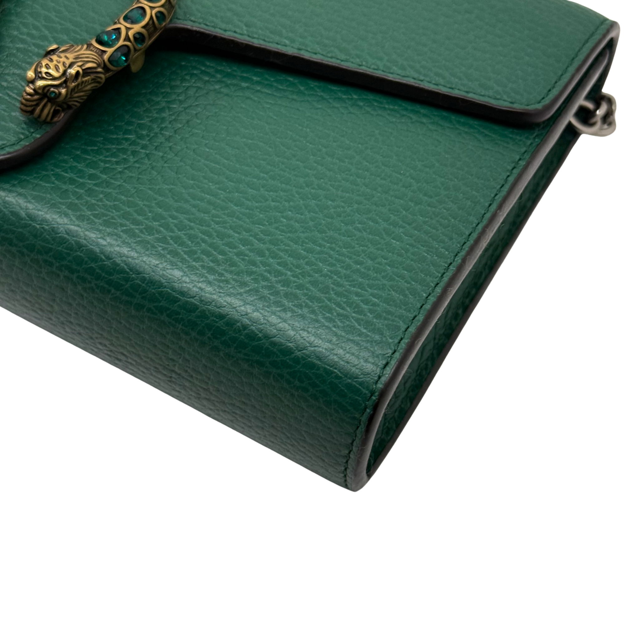 Gucci Calfskin Dionysus Wallet on Chain crossbody Green (brand new)