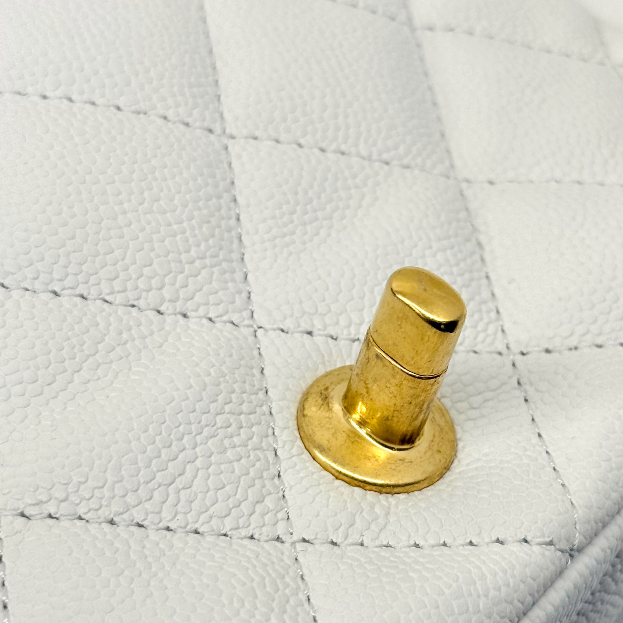 Chanel White Flap small Bag