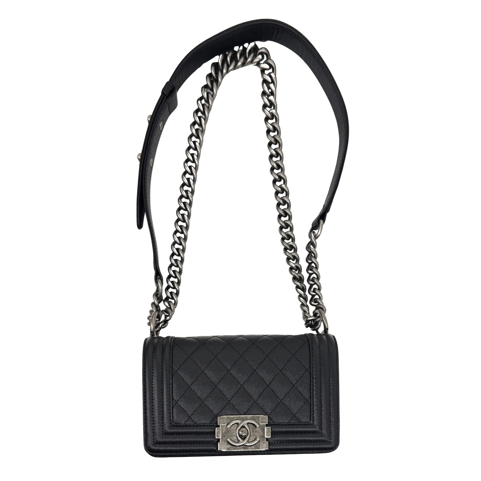 Chanel box type bag black