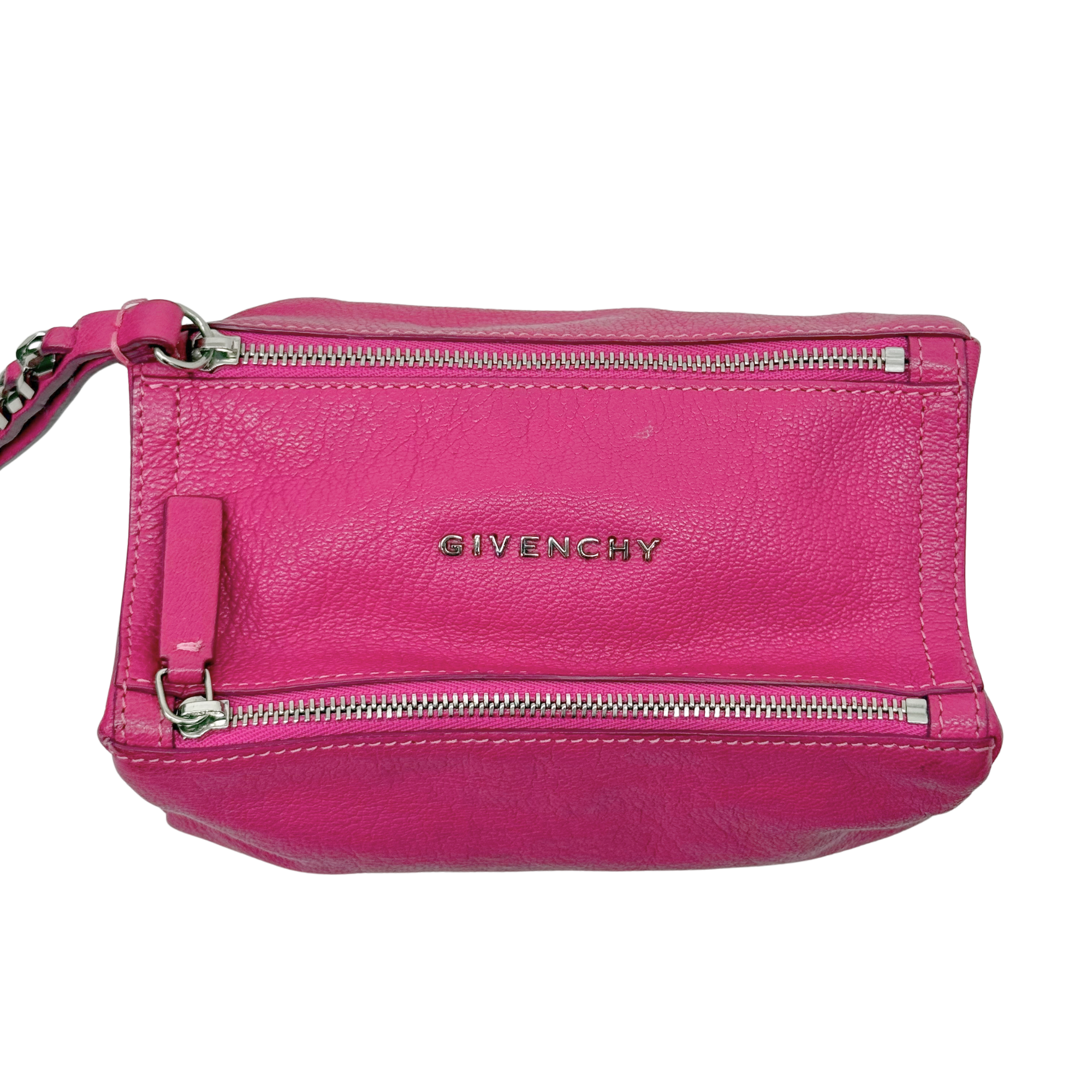 Givenchy Purple Sugar Goatskin Mini Pandora Wristlet Bag (pre-owned)
