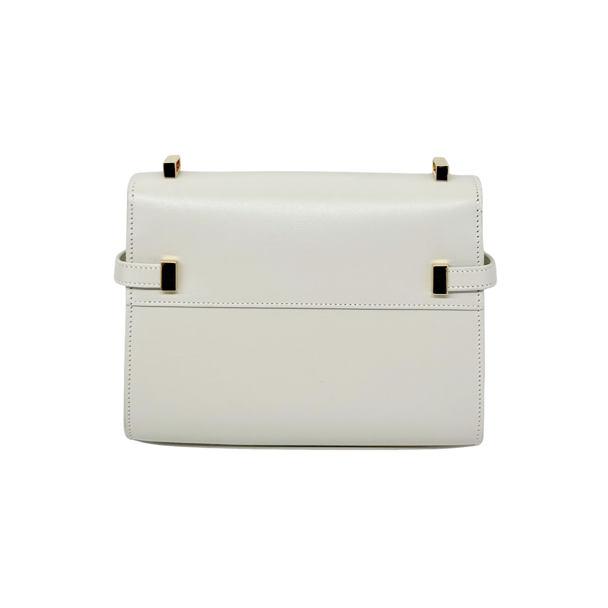 YSL Yves Saint Laurent Paris Cream Leather Manhattan Shoulder Bag (brand new)