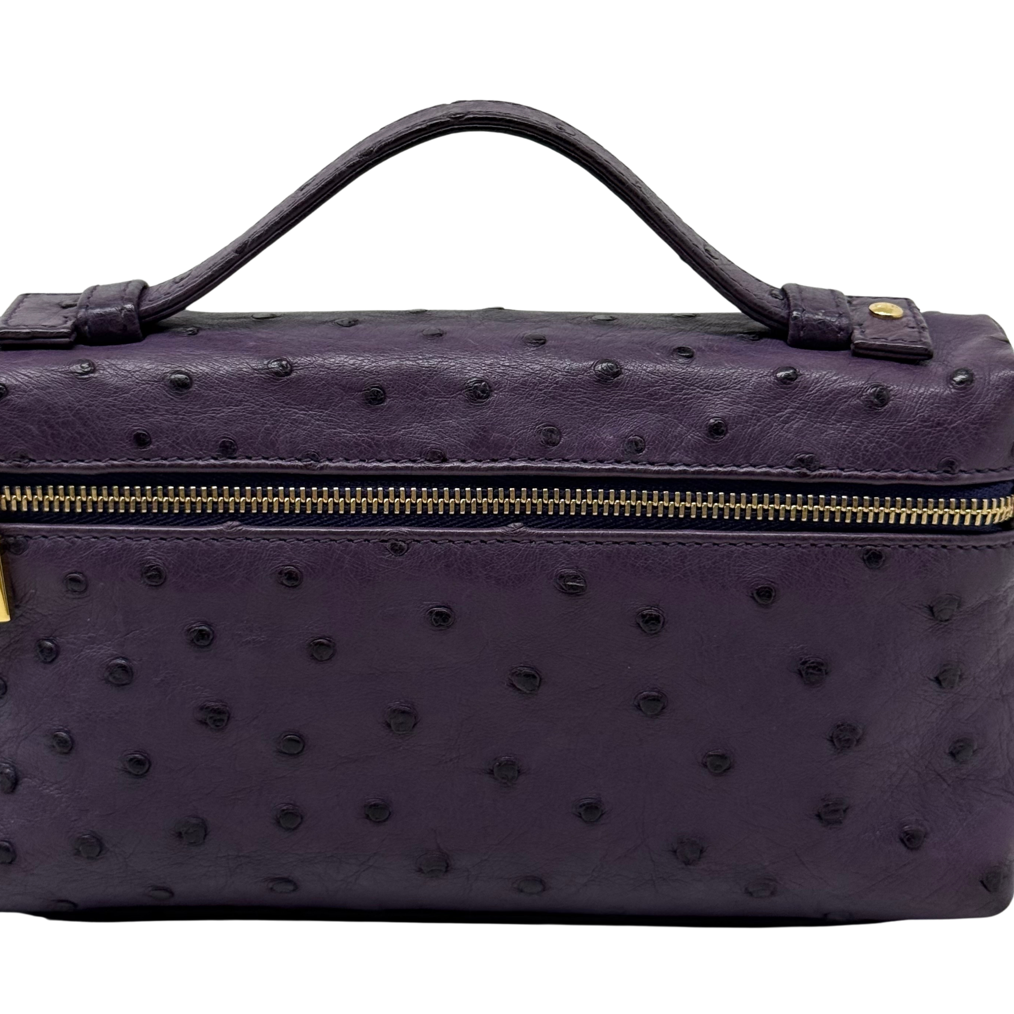 Loro Piana Violet Ostrich L19 Pouch (pre-owned)