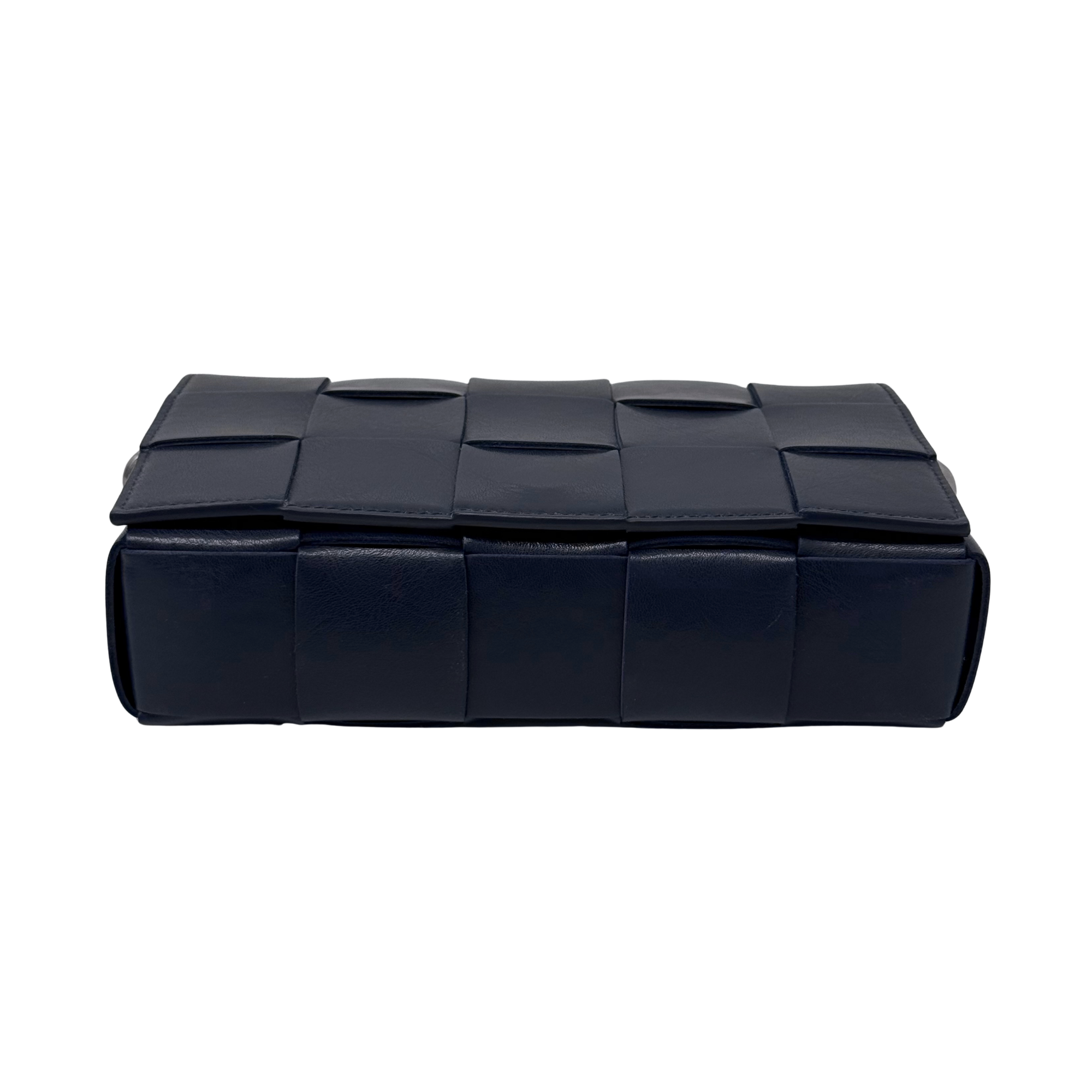 Bottega Veneta Leather Cassette Cross-Body Bag Navy Blue (brand new)