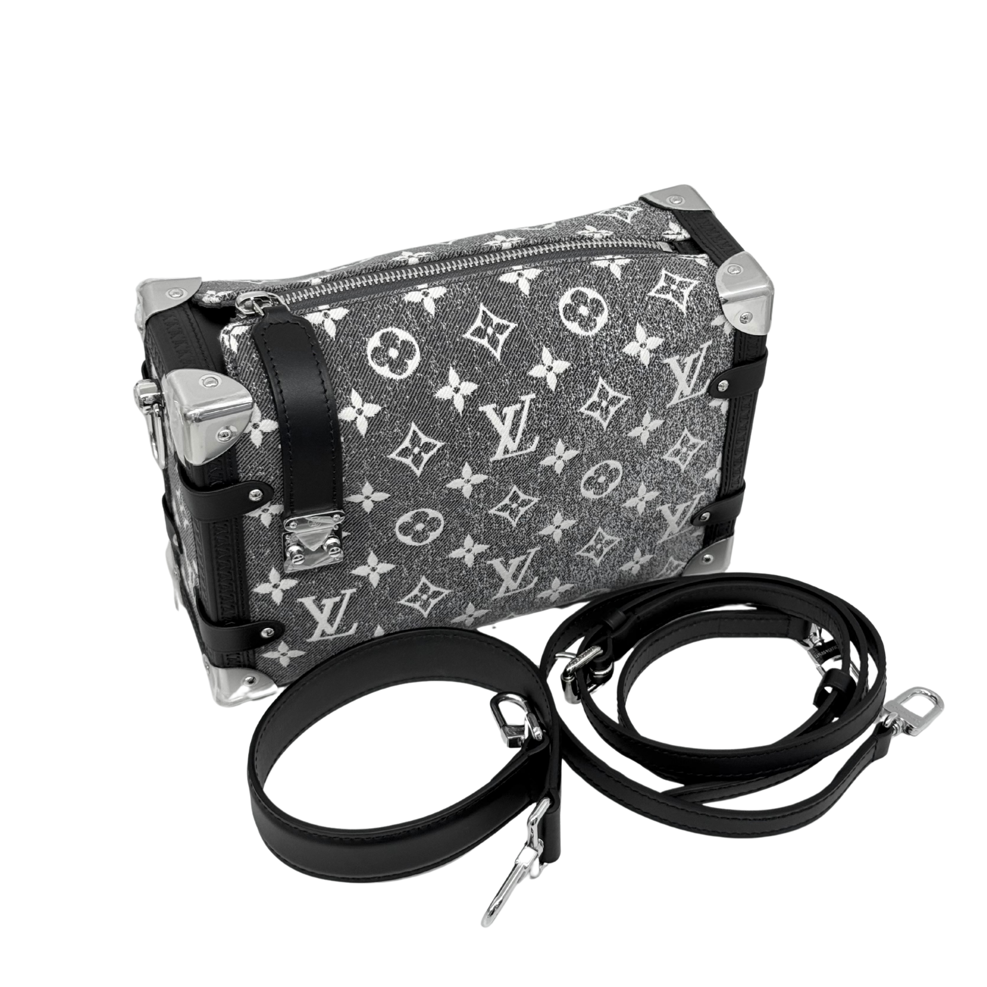 Louis Vuitton Monogram Jacquard Denim Side Trunk Grey (brand new)