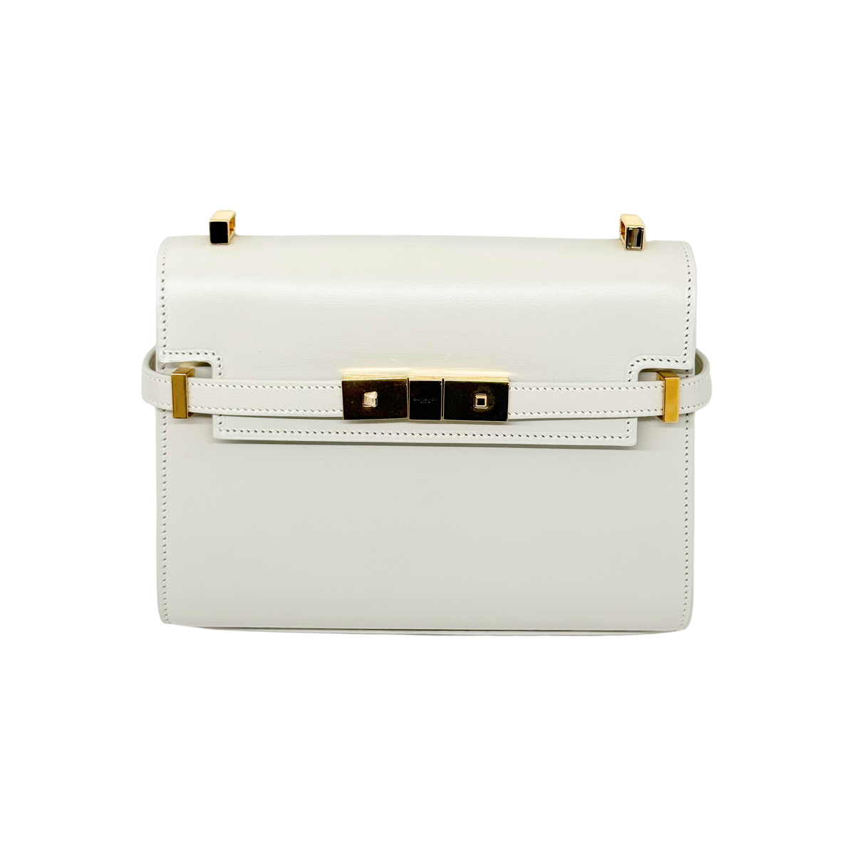 YSL Yves Saint Laurent Paris Cream Leather Manhattan Shoulder Bag (brand new)