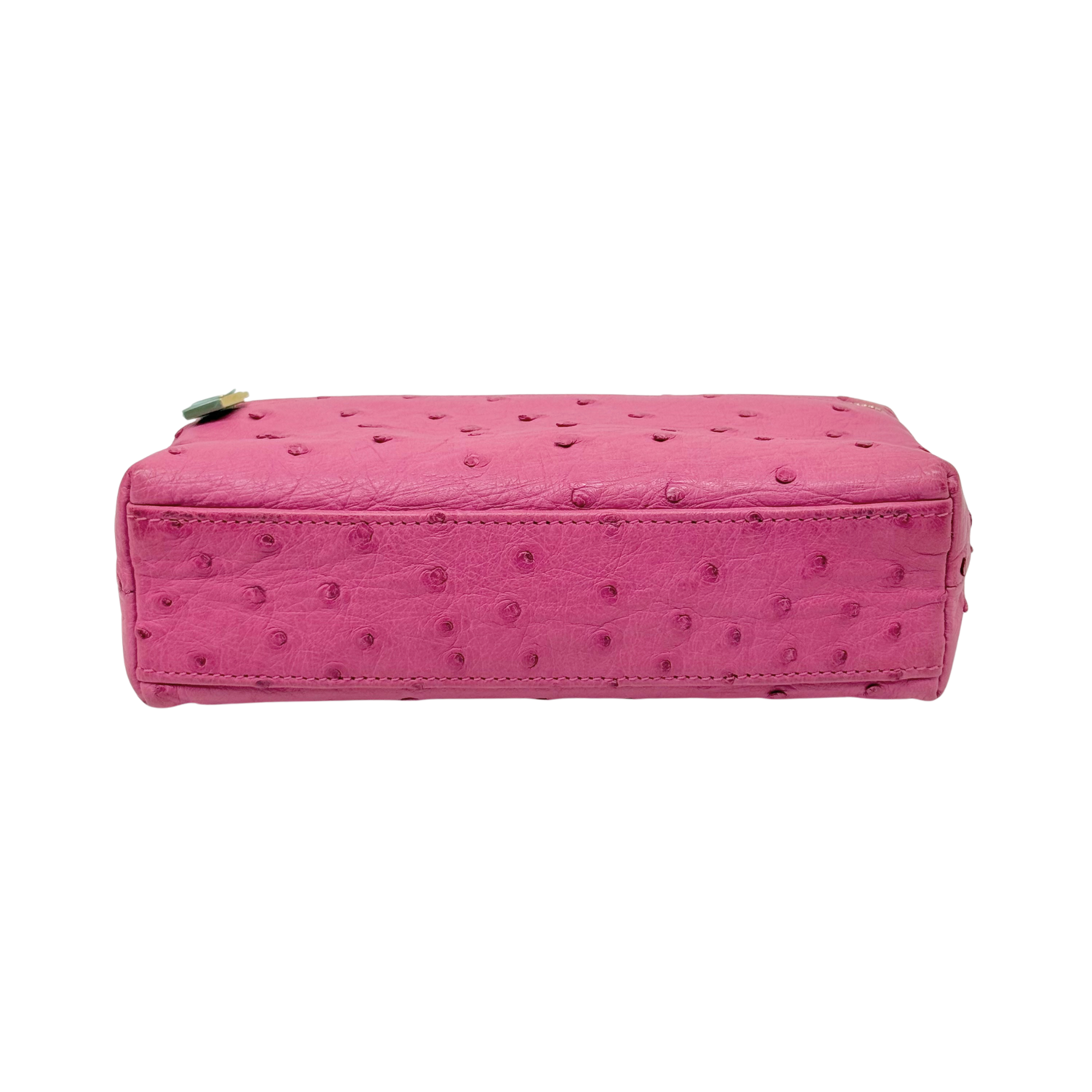 Loro Piana Pink Ostrich L19 Pouch (pre-owned)