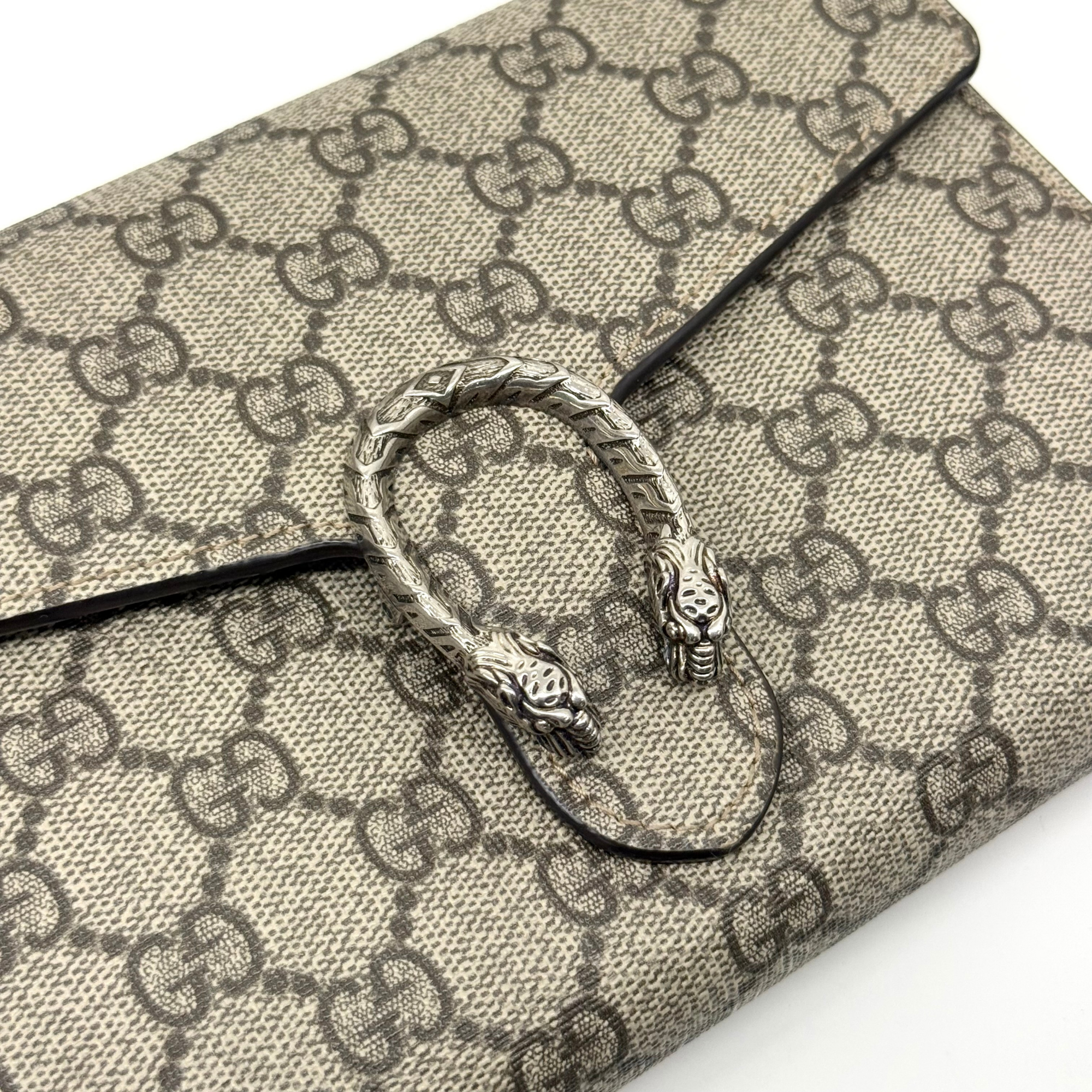 Gucci Beige PVC Dionysus Mini Chain Bag (pre-owned)