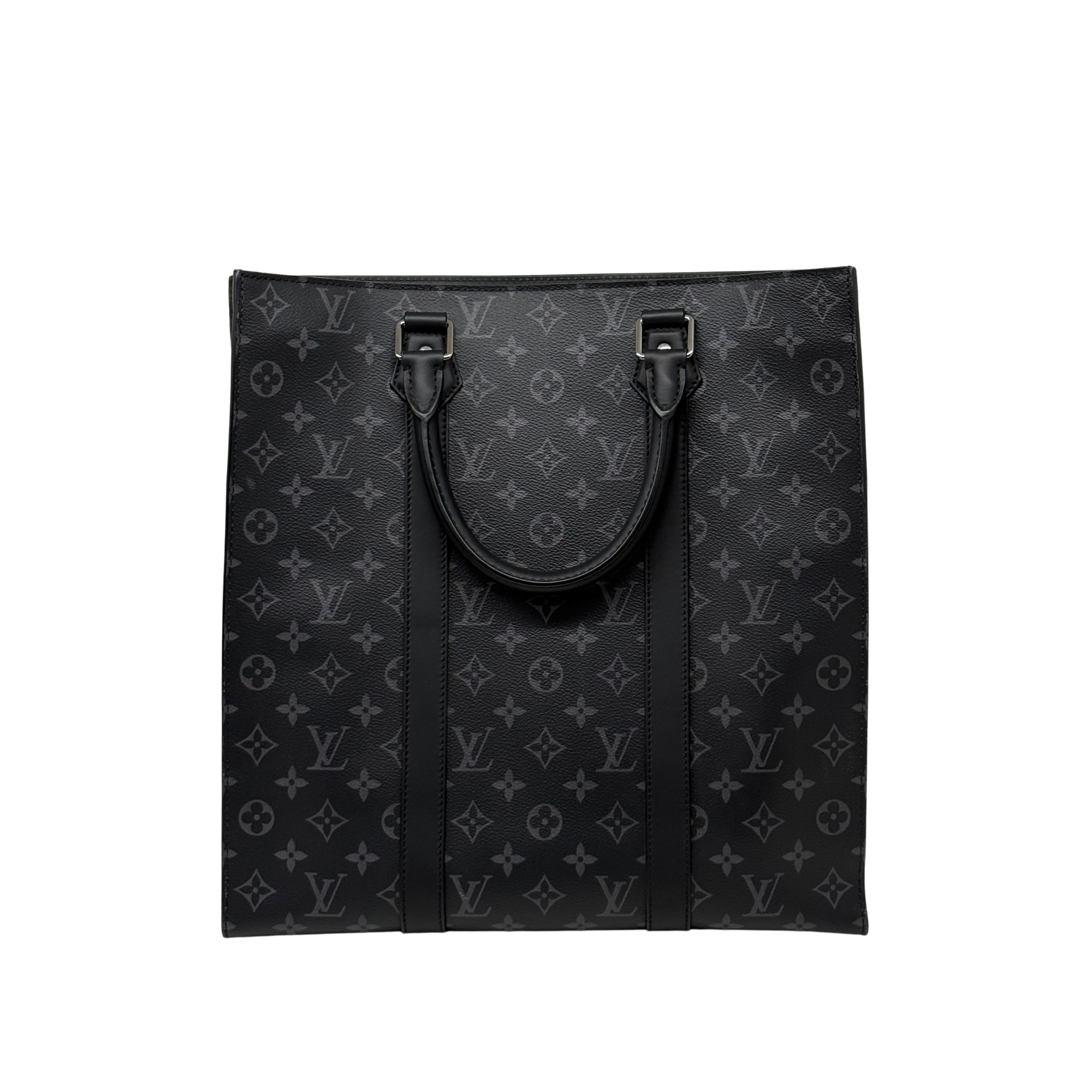 Louis Vuitton Bicolor Monogram Eclipse Sac Plat Black and Grey (pre-owned)