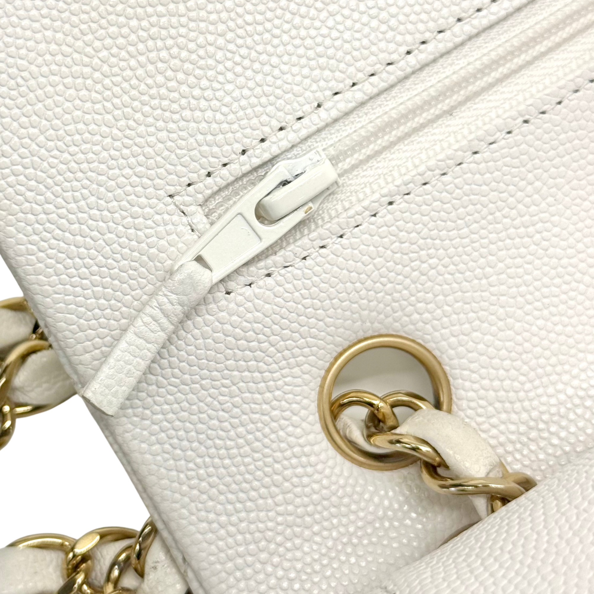 Chanel white bag