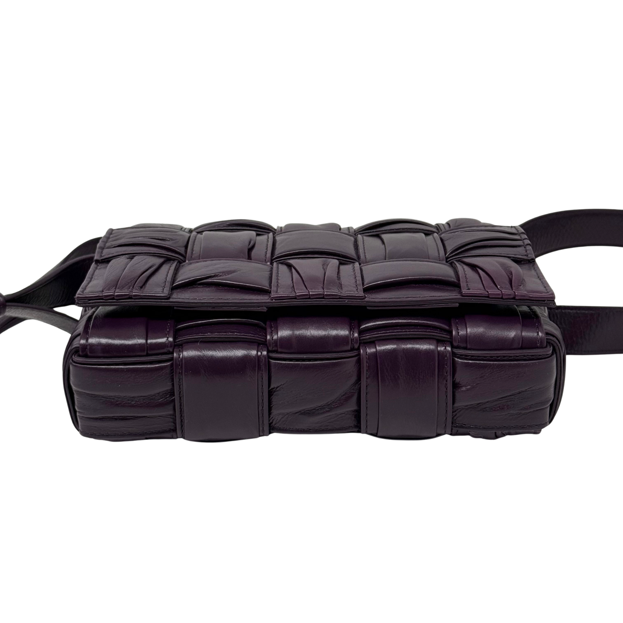 Bottega Veneta Small Cassette Cross-body Bag in Foulard Intreccio Leather (brand new)