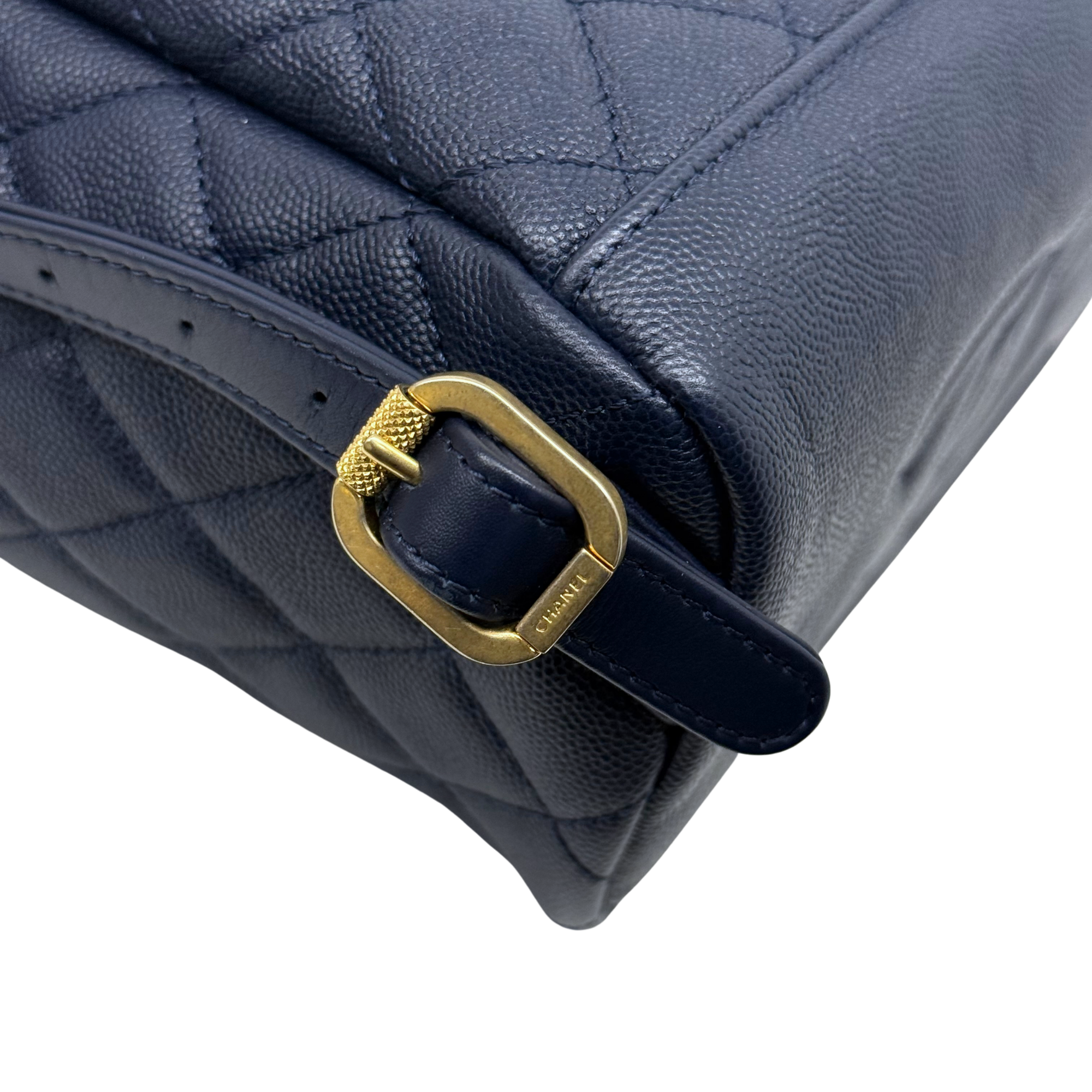 Chanel backpack dark blue