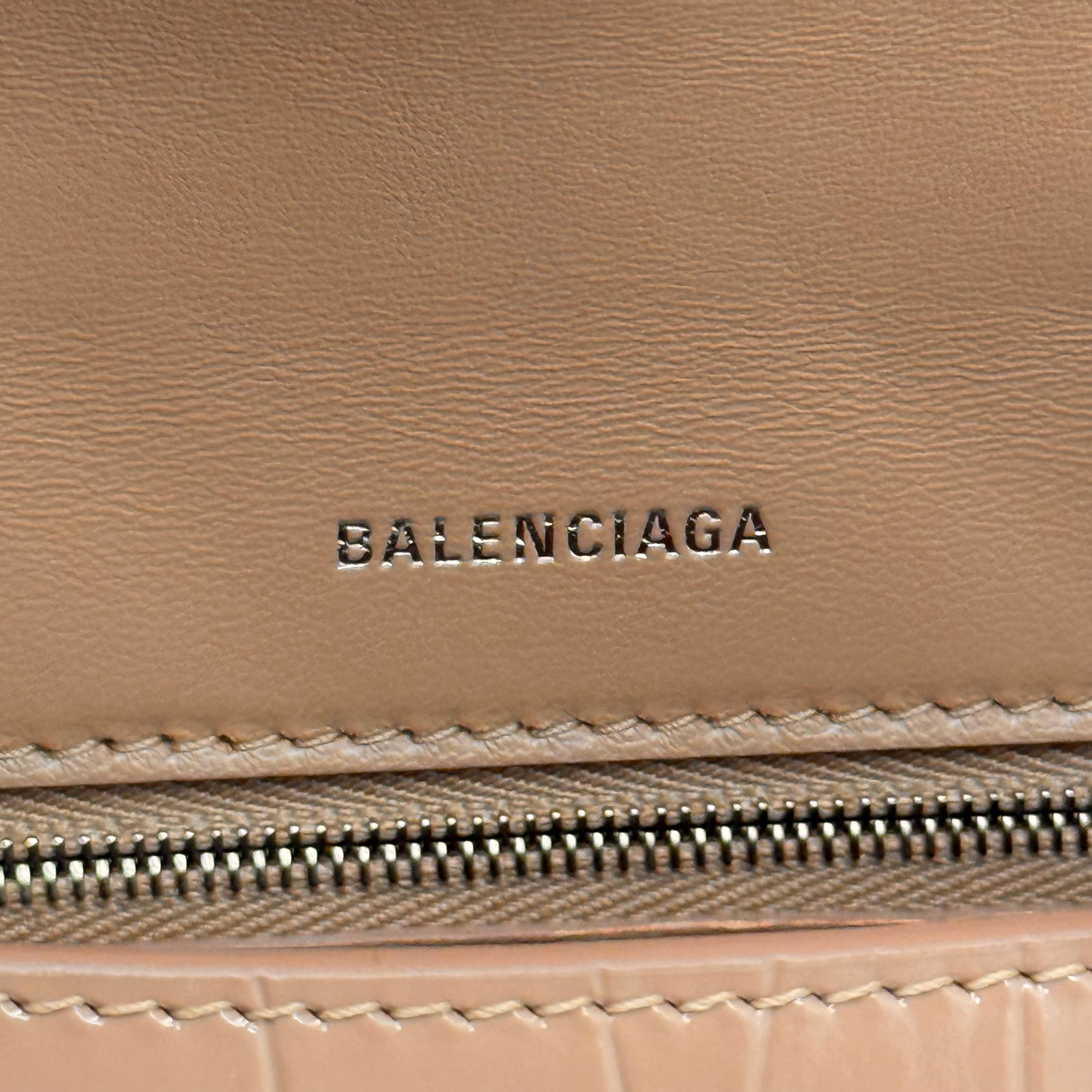 Balenciaga beige top handle
