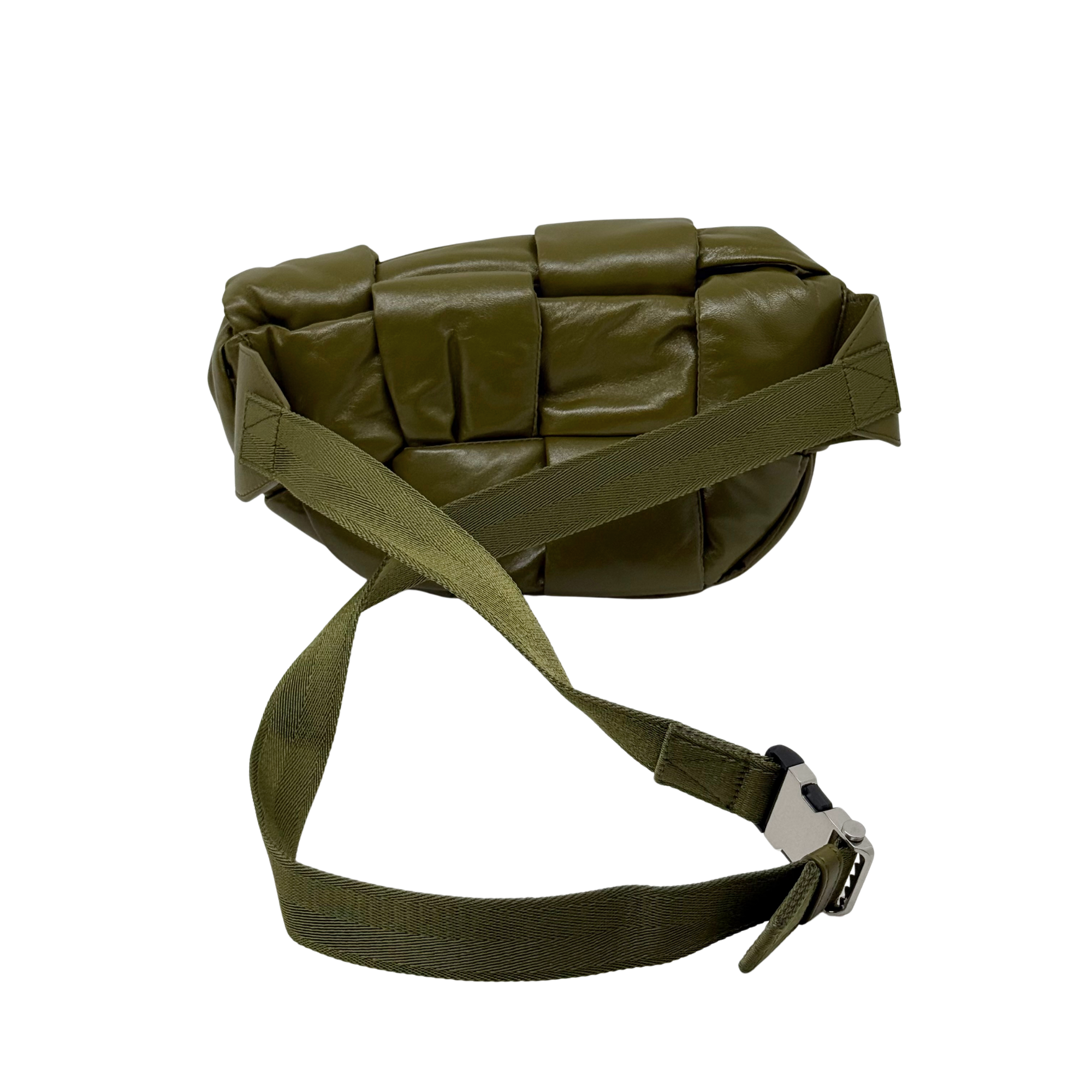 Bottega Veneta CASSETTE Lambskin Fanny Pack Moss Green (brand new)