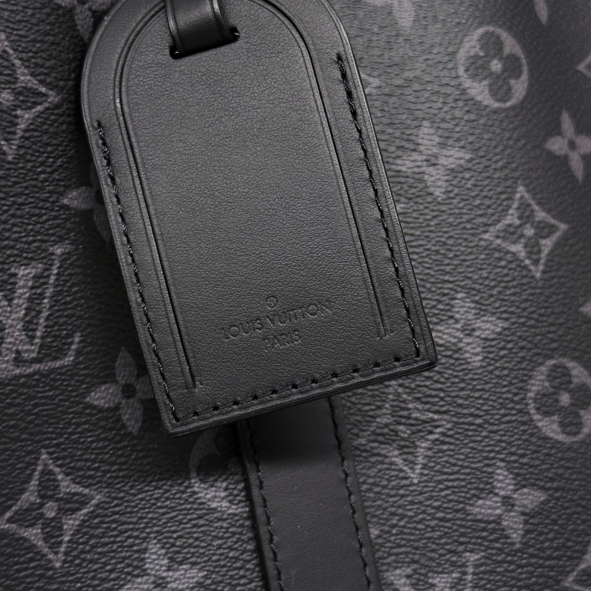 Louis Vuitton Monogram Eclipse Sac Plat 24H Black (pre-owned)