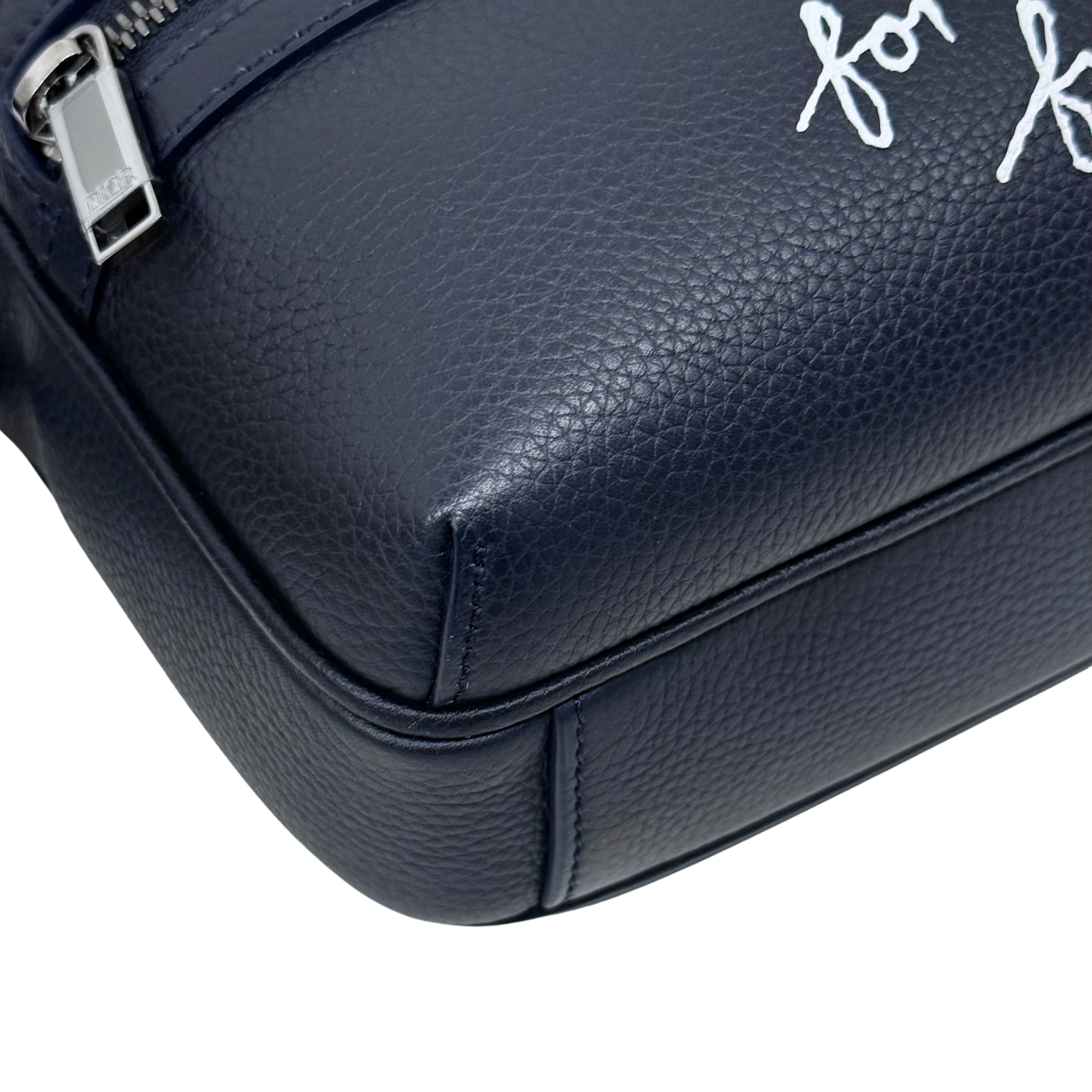 Dior x Hylton Nel Rider Navy Blue Leather Messenger Bag (brand new)