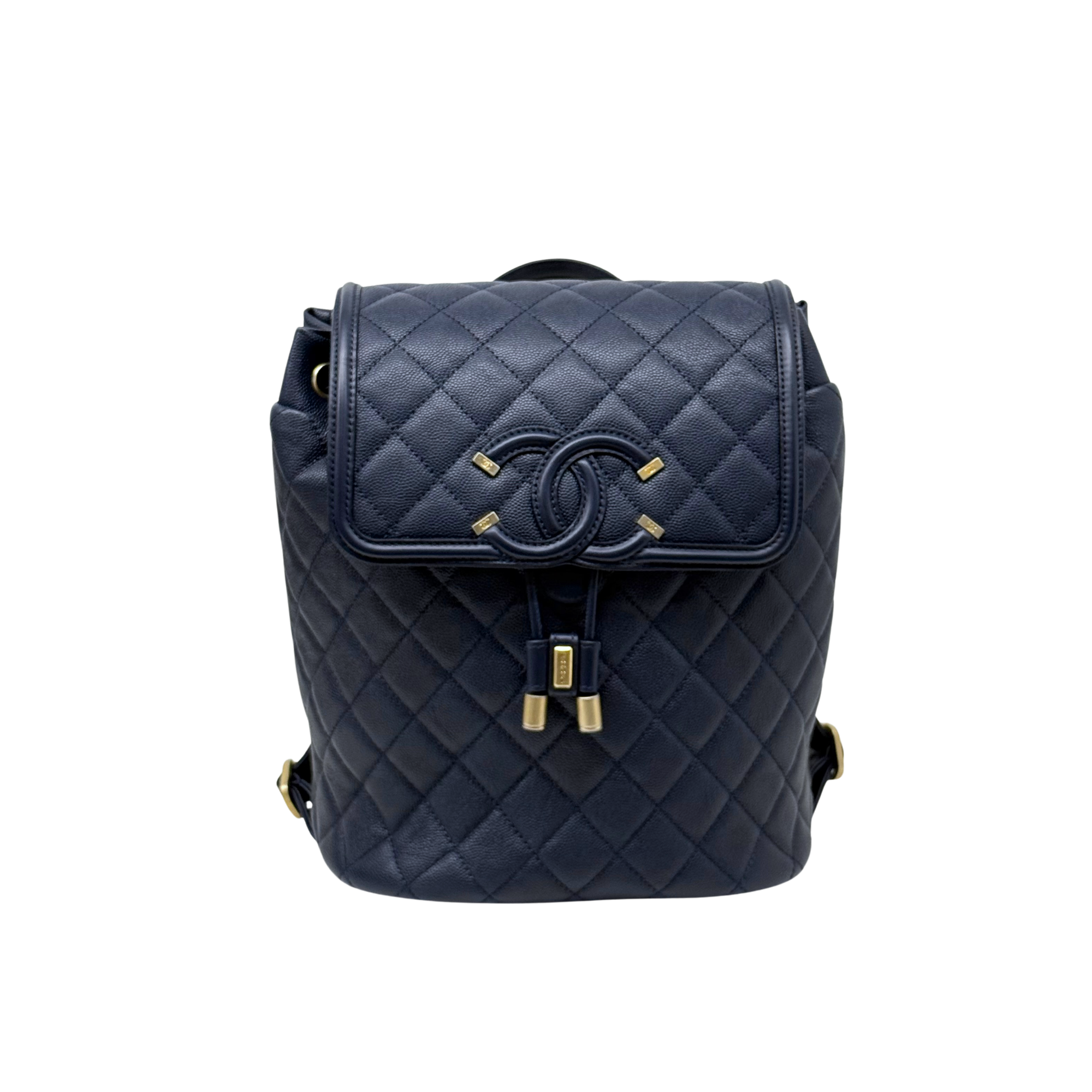 Chanel backpack dark blue