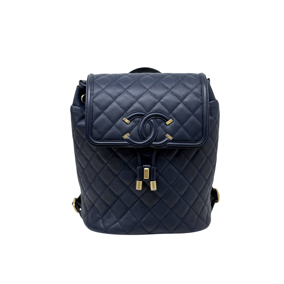 Chanel backpack dark blue