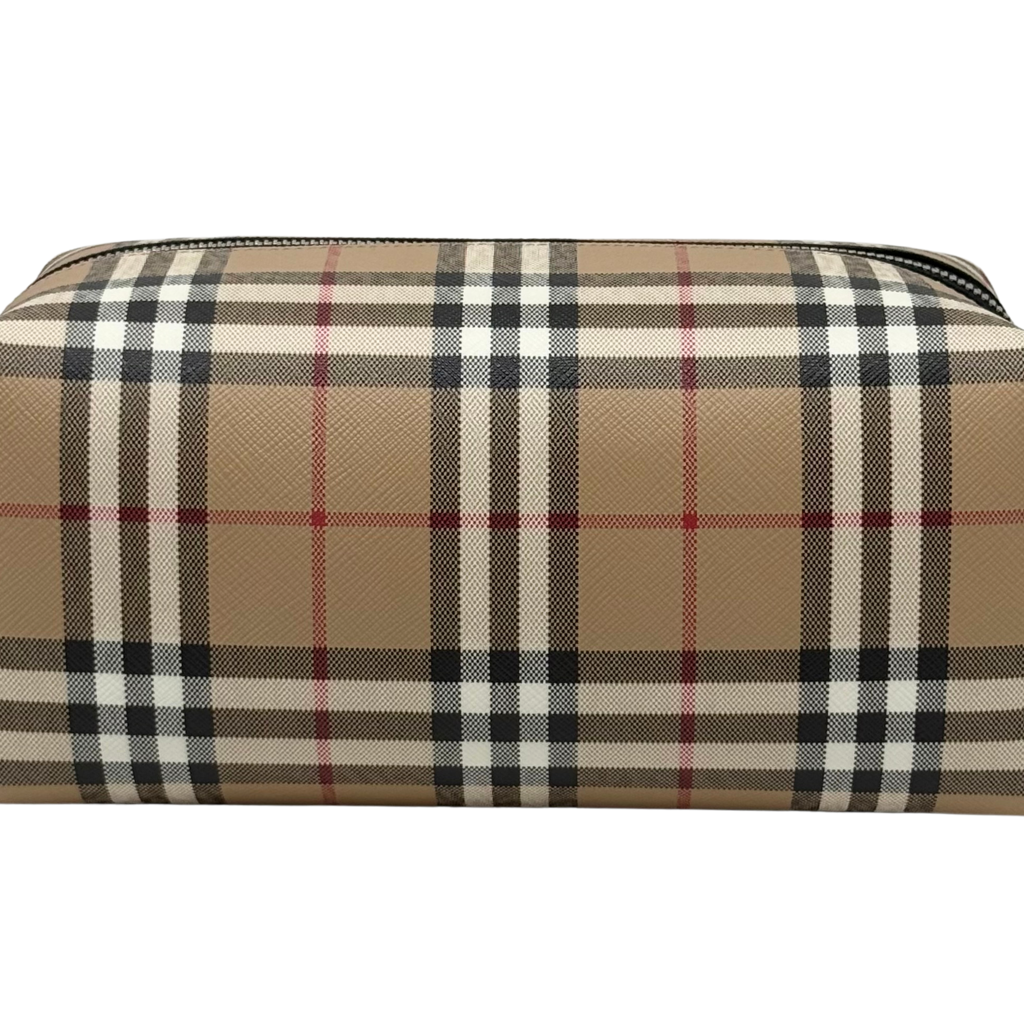 Burberry check toiletry pouch (brand new)