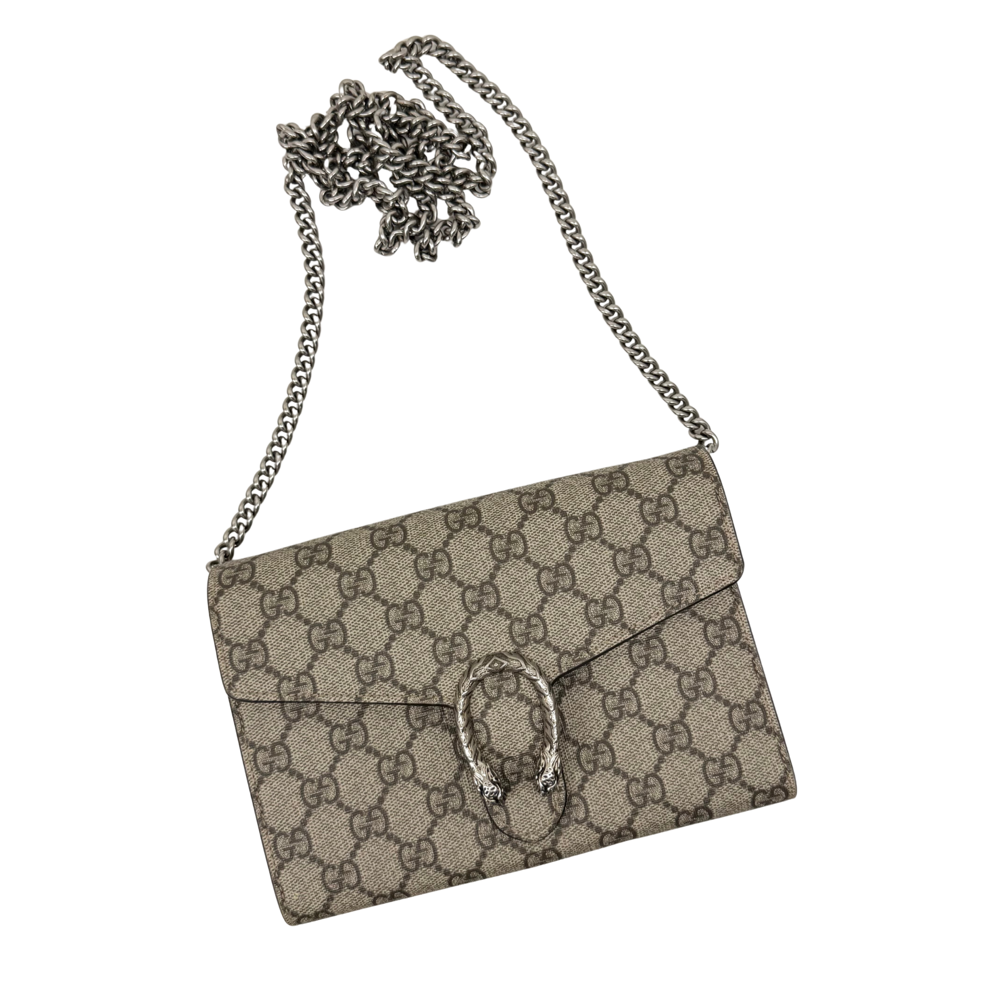 Gucci Beige PVC Dionysus Mini Chain Bag (pre-owned)