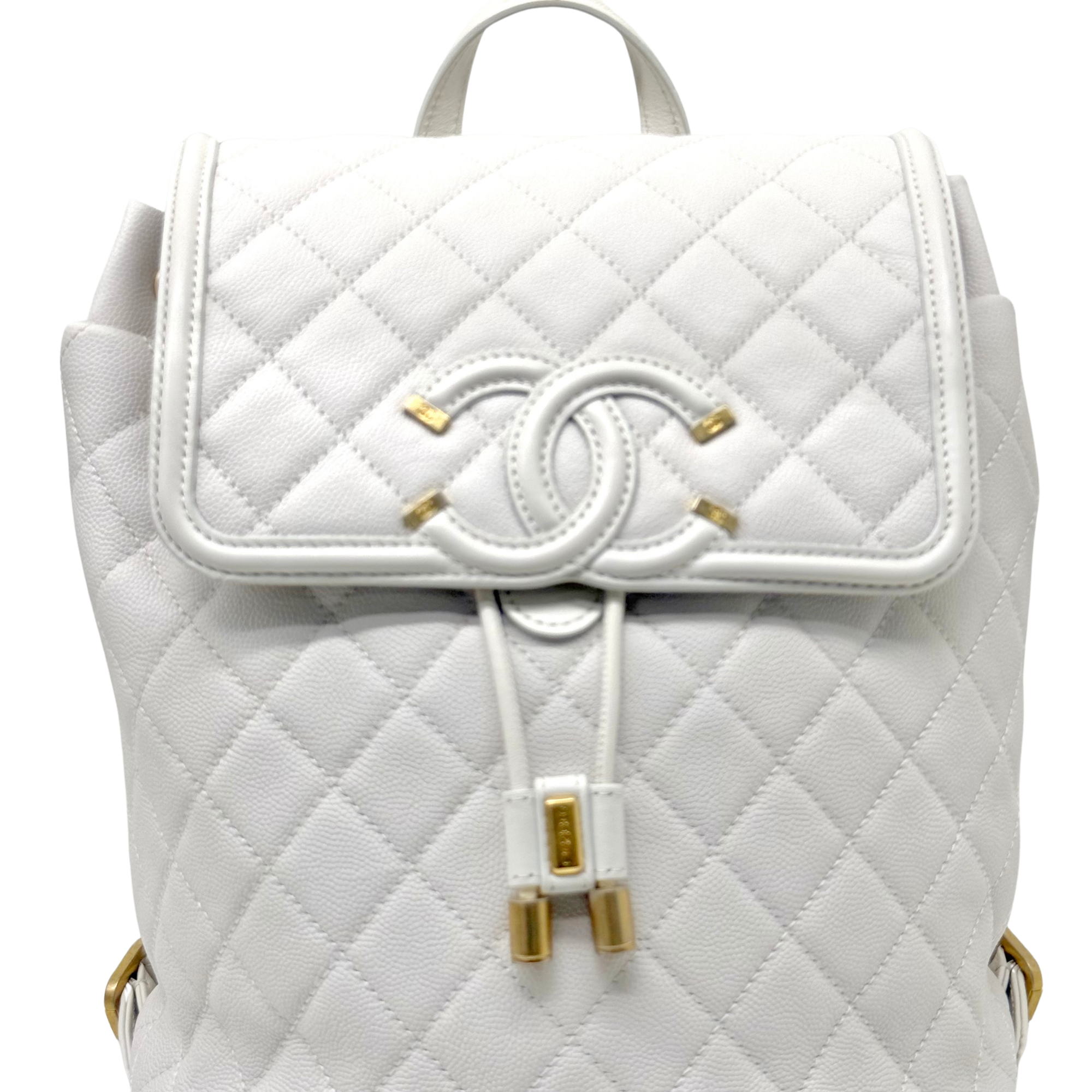 Chanel White backpack