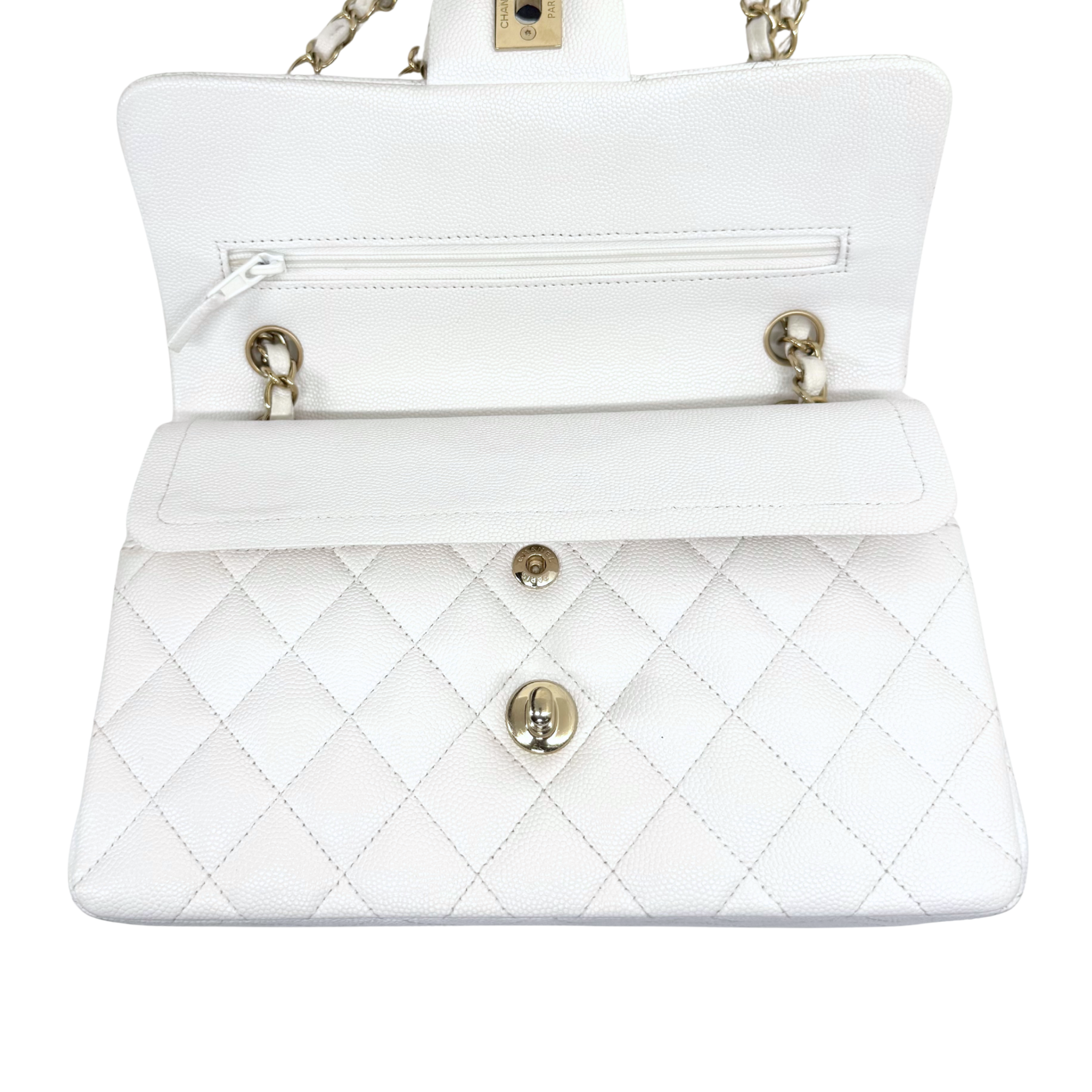 Chanel white bag