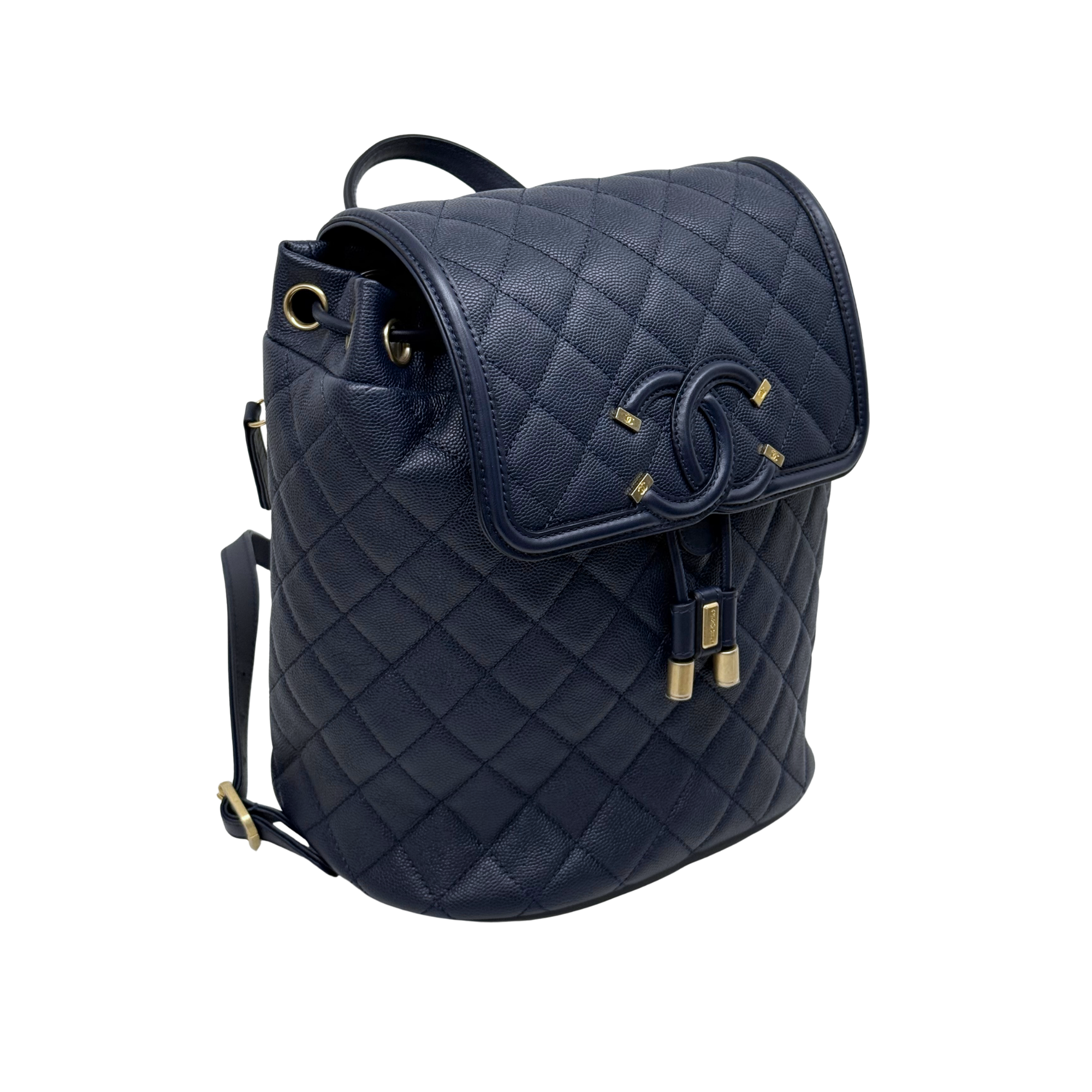 Chanel backpack dark blue
